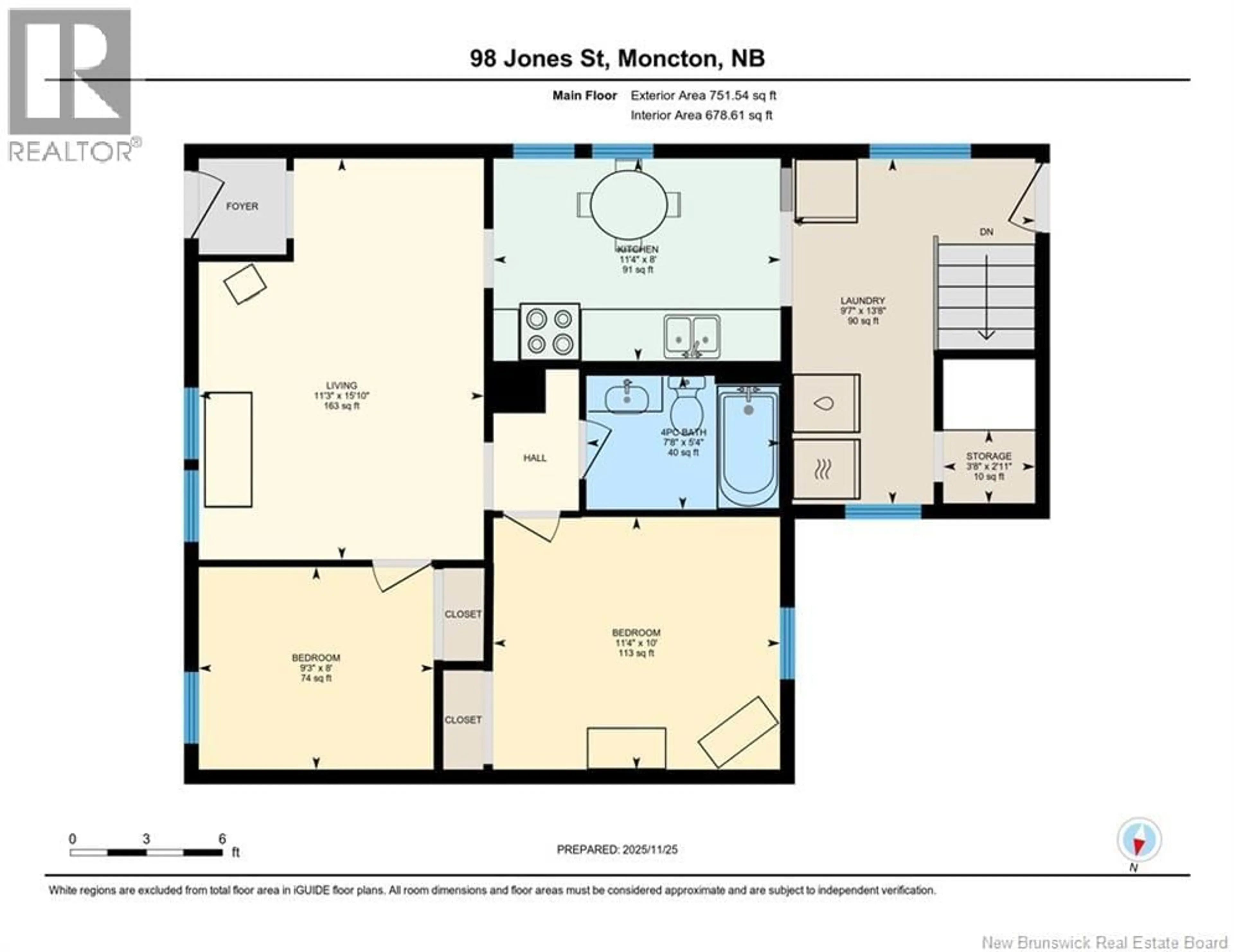 Floor plan for 98 JONES STREET, Moncton New Brunswick E1C6J6