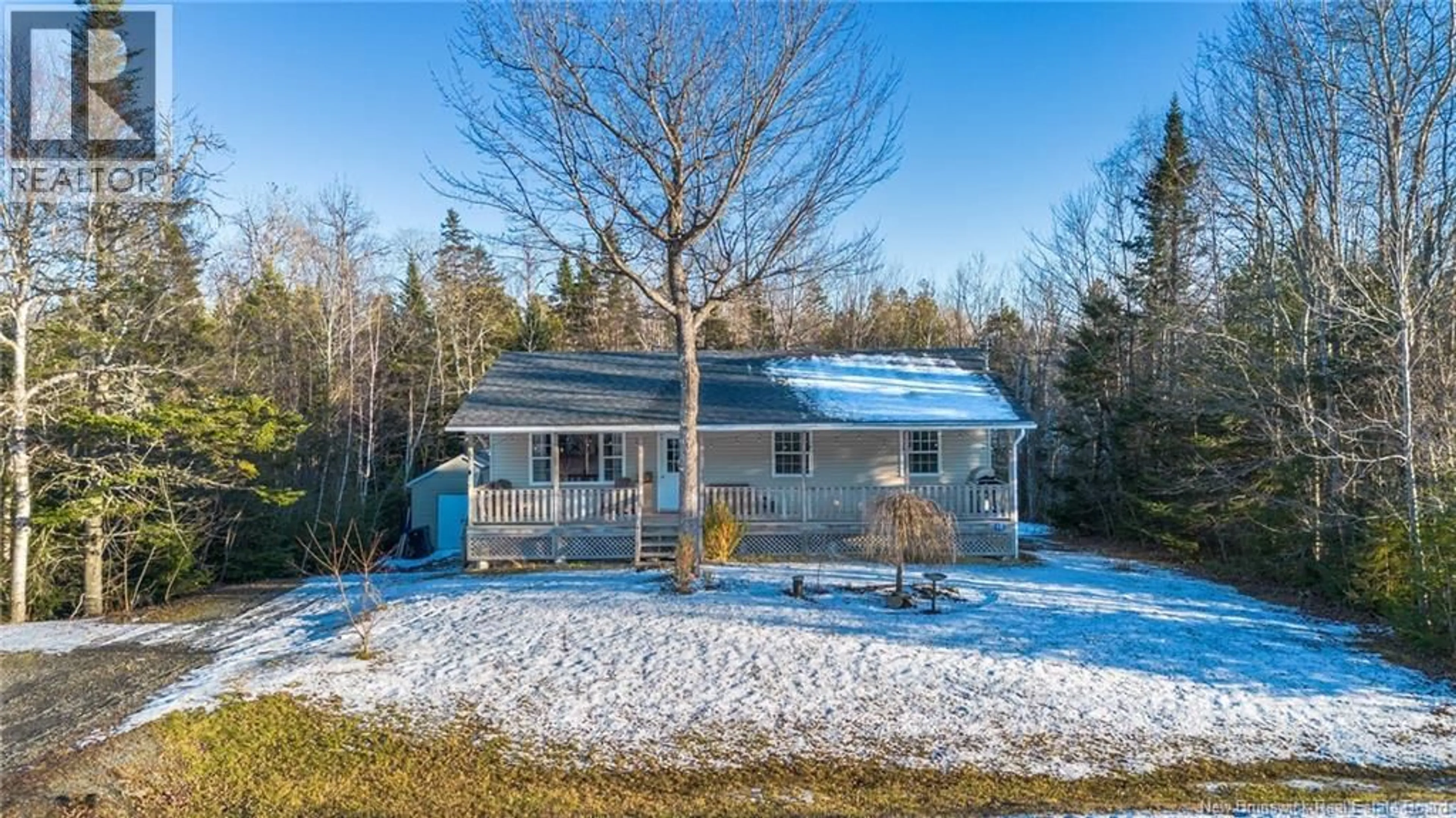 A pic from outside/outdoor area/front of a property/back of a property/a pic from drone, unknown for 12 LUCY LANE, Mazerolle Settlement New Brunswick E3E6Z2