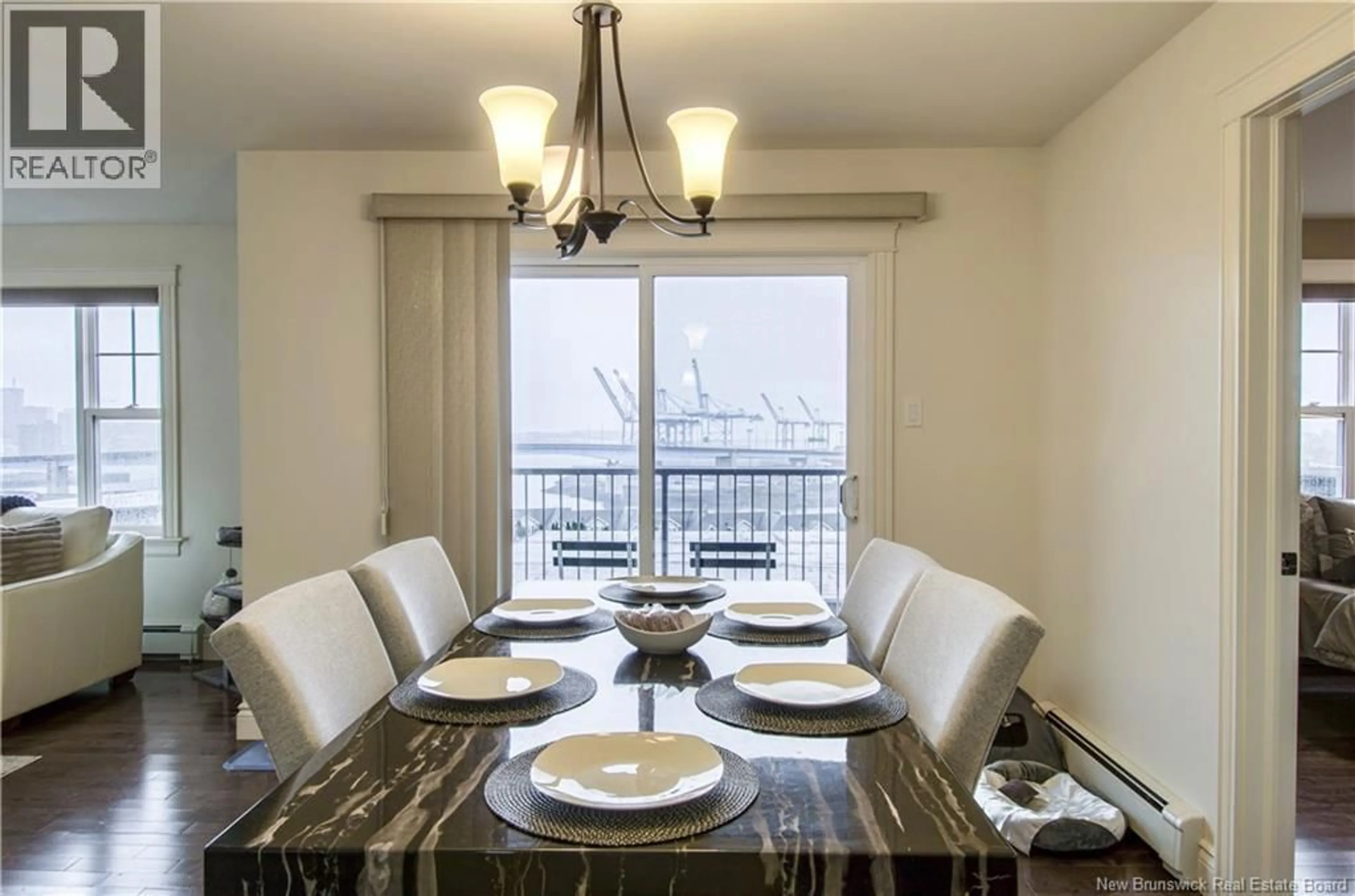Dining room, wood/laminate floor for 304 - 20 KING GEORGE COURT, Saint John New Brunswick E2K0H5