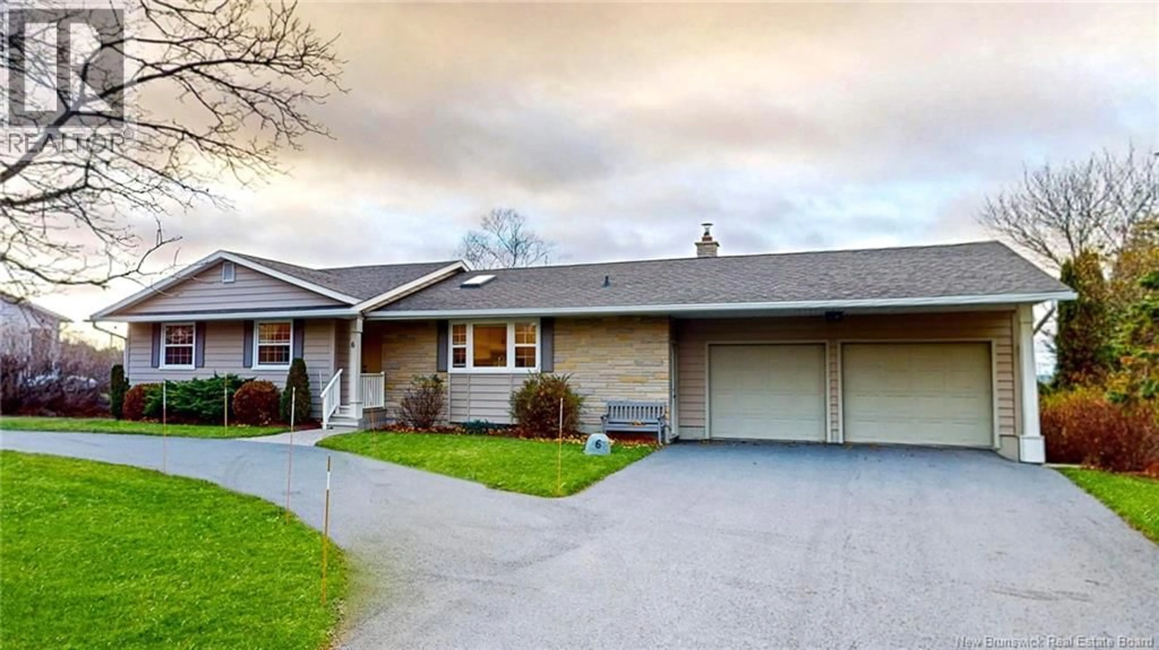 Home with vinyl exterior material, street for 6 BURNETT TERRACE, Rothesay New Brunswick E2H2N1