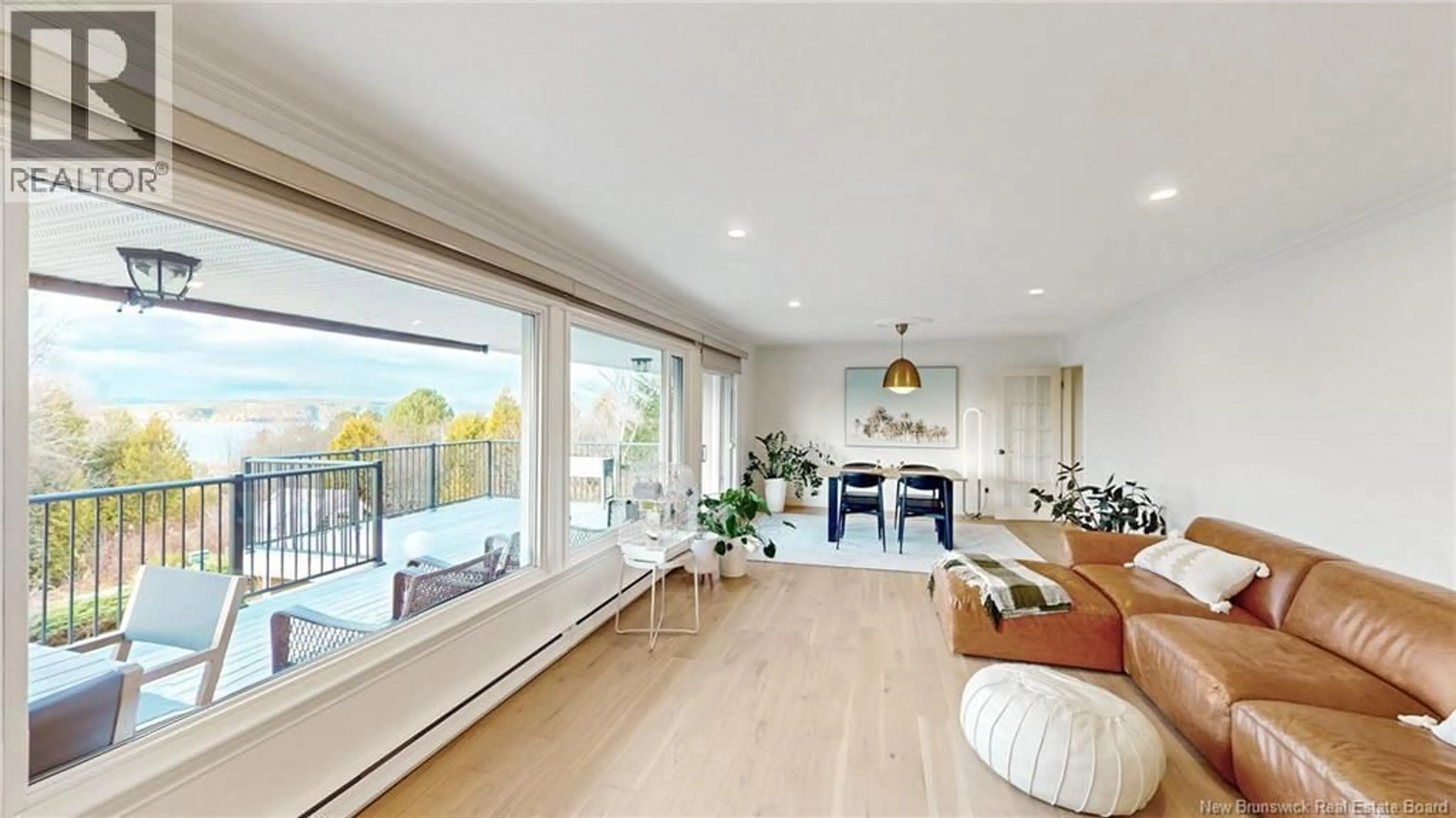 Living room with furniture, wood/laminate floor for 6 BURNETT TERRACE, Rothesay New Brunswick E2H2N1