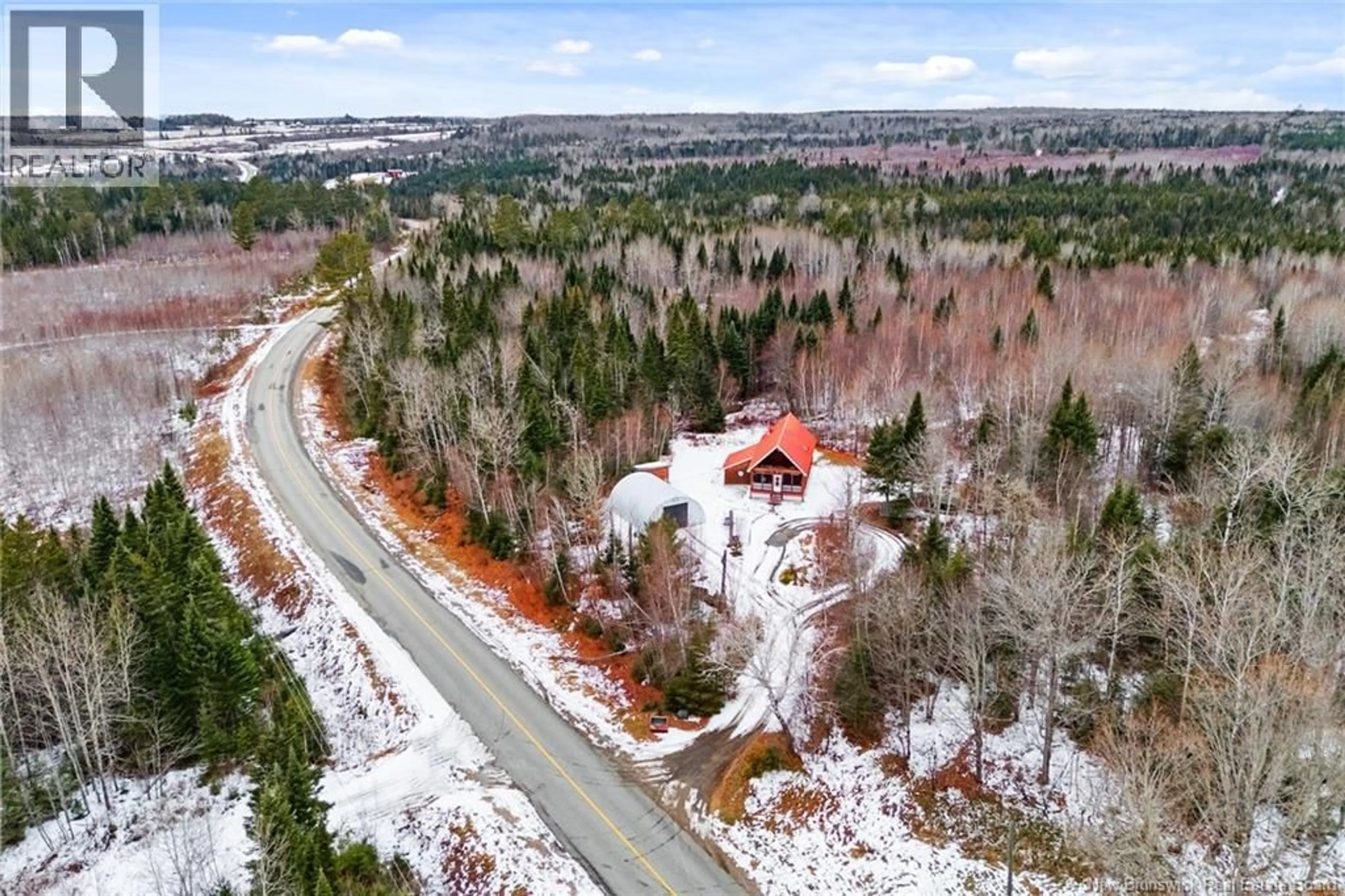 A pic from outside/outdoor area/front of a property/back of a property/a pic from drone, unknown for 466 ROUTE 585, Hawkins Corner New Brunswick E6E1N6