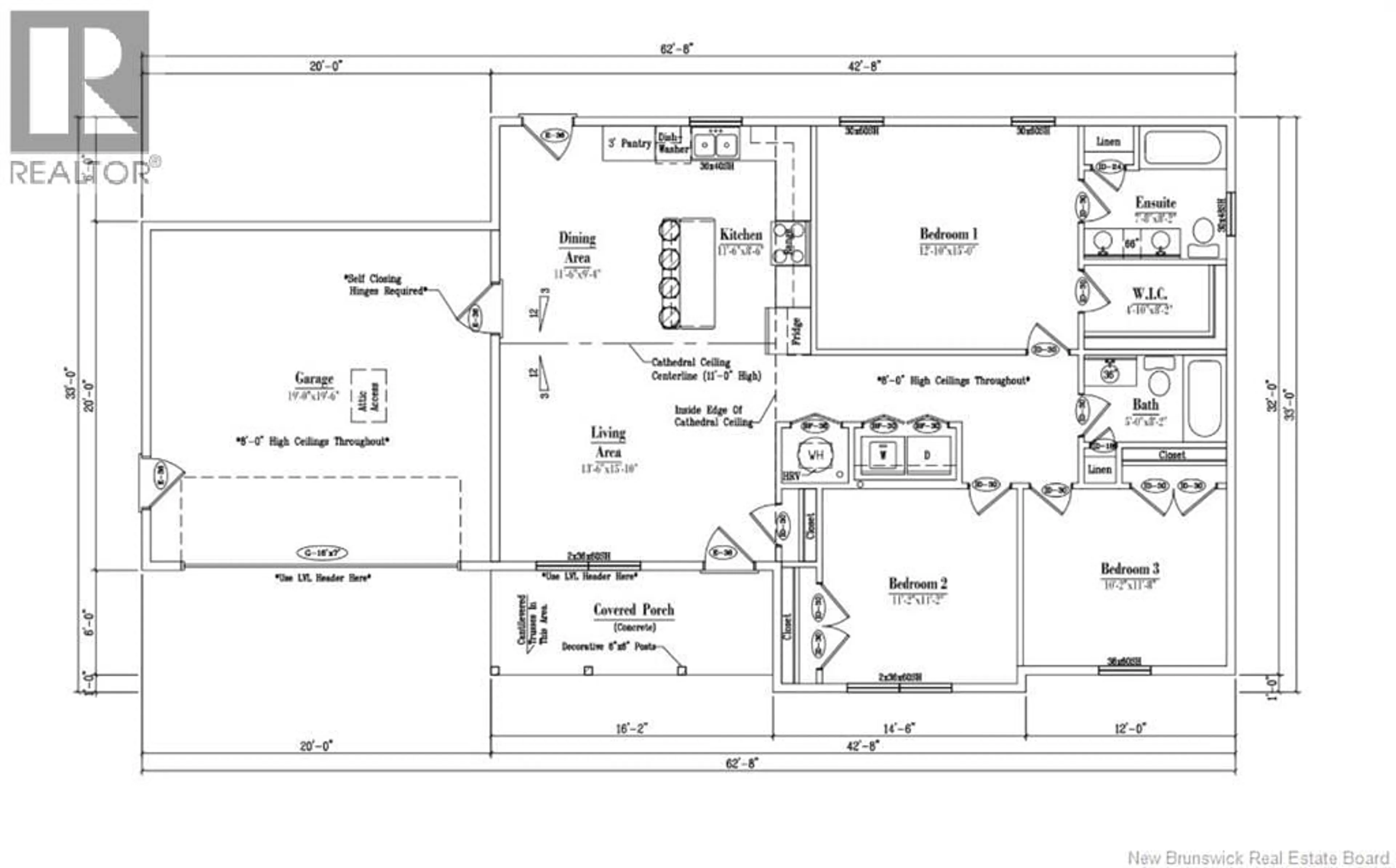 Floor plan for 4 GRANT STREET, Fredericton New Brunswick E3A4S5