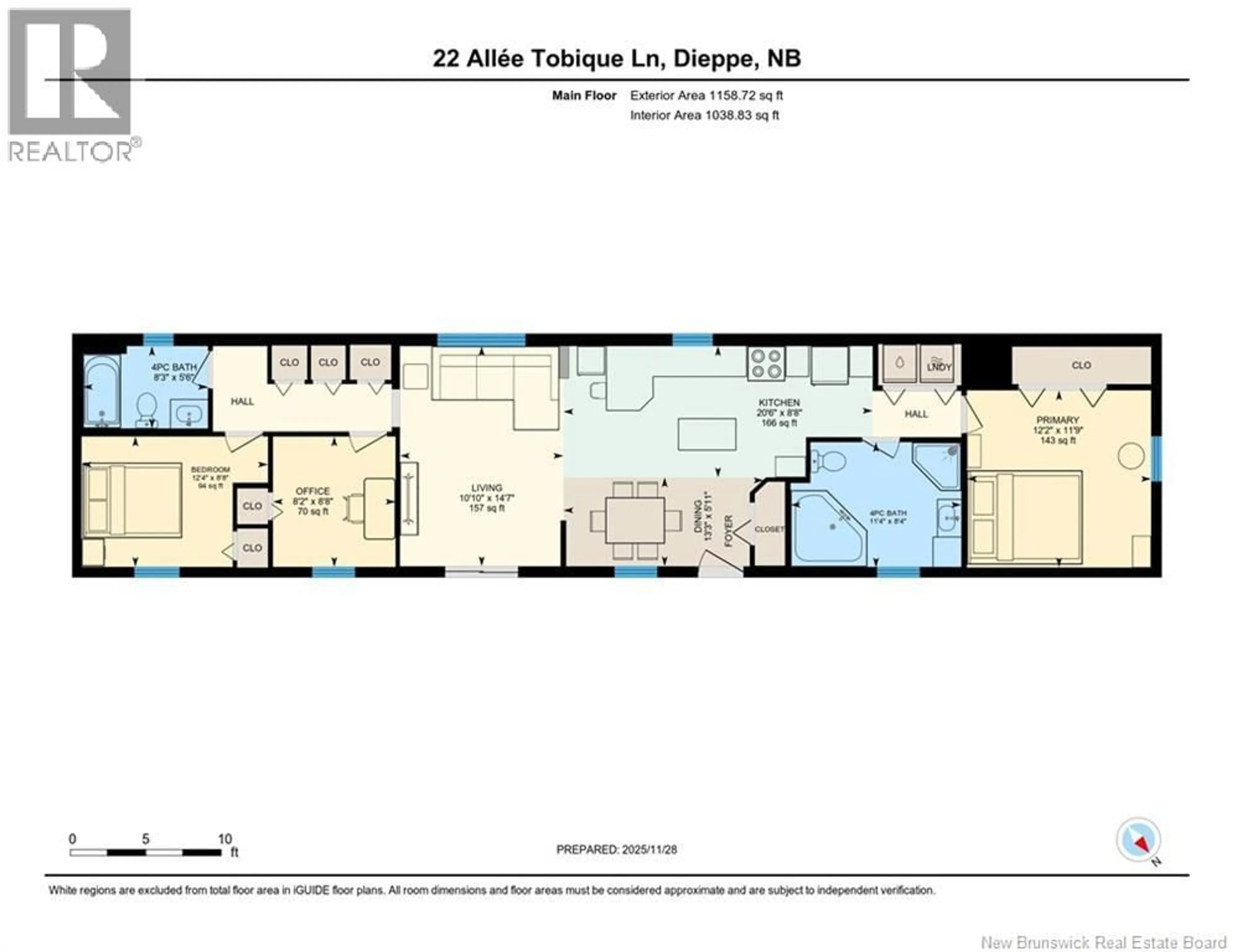 Floor plan for 22 TOBIQUE LANE, Dieppe New Brunswick E1A5J5