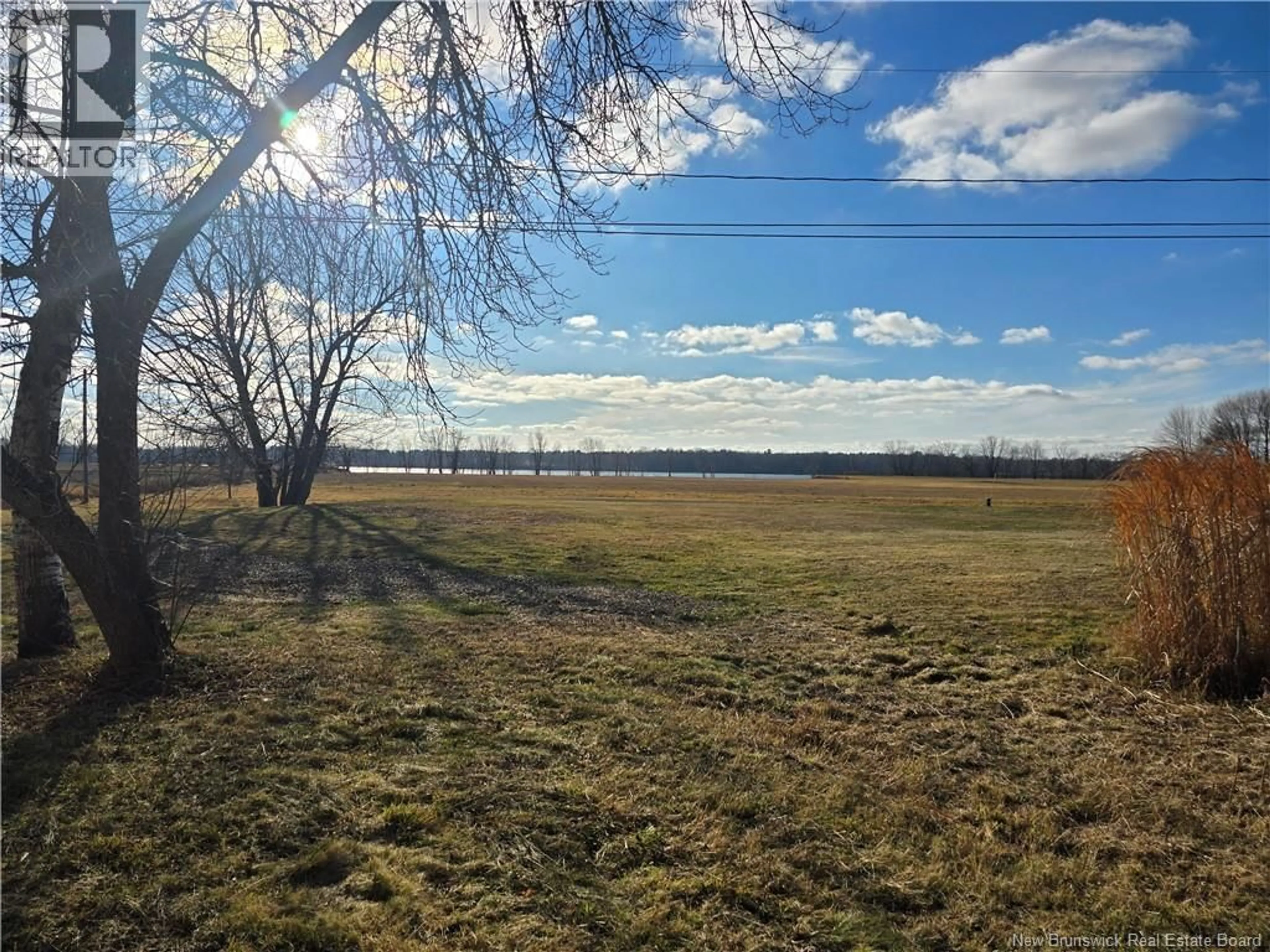A pic from outside/outdoor area/front of a property/back of a property/a pic from drone, water/lake/river/ocean view for 540 ROUTE 105, Maugerville New Brunswick E3A8L6