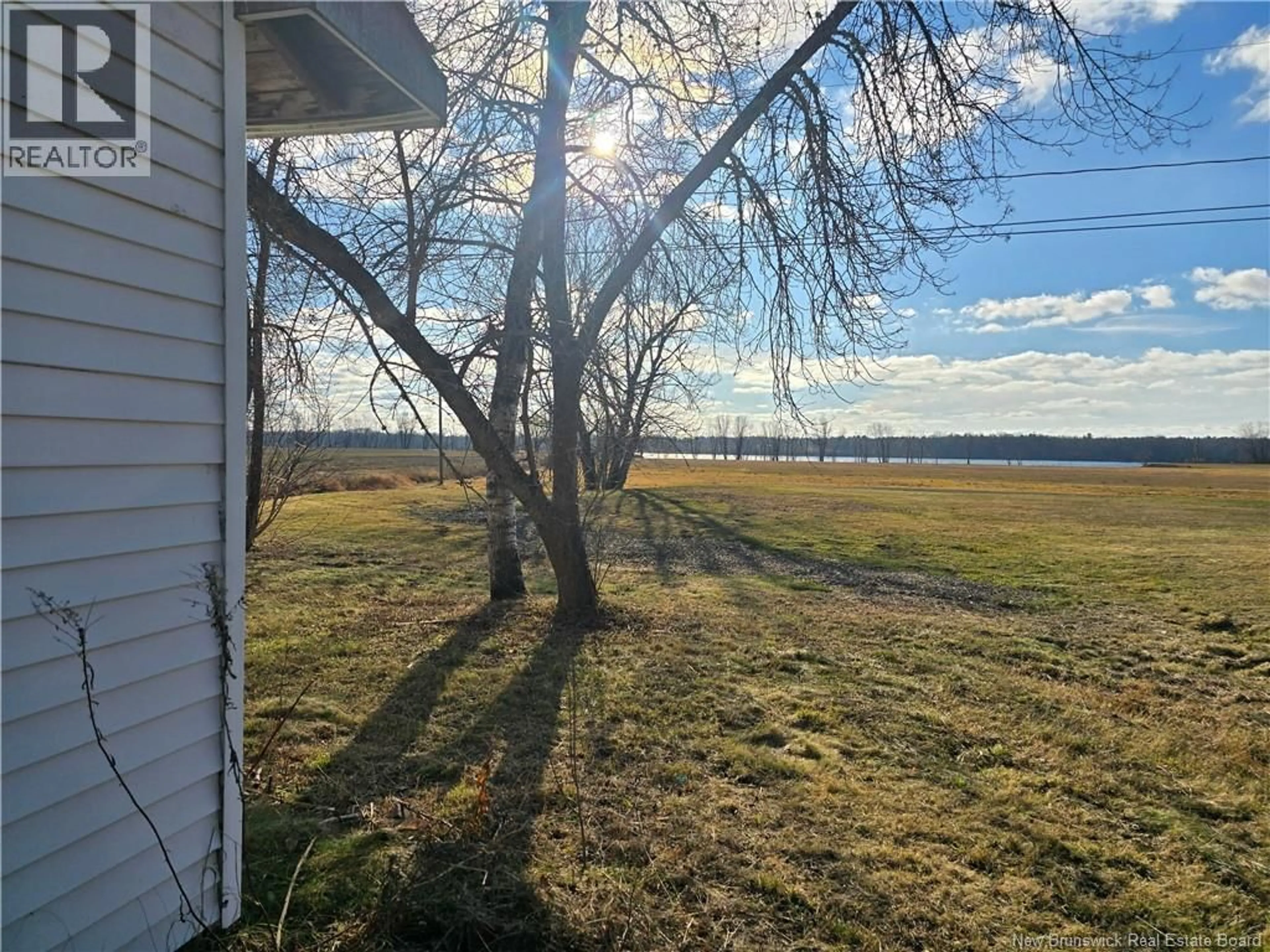 A pic from outside/outdoor area/front of a property/back of a property/a pic from drone, water/lake/river/ocean view for 540 ROUTE 105, Maugerville New Brunswick E3A8L6