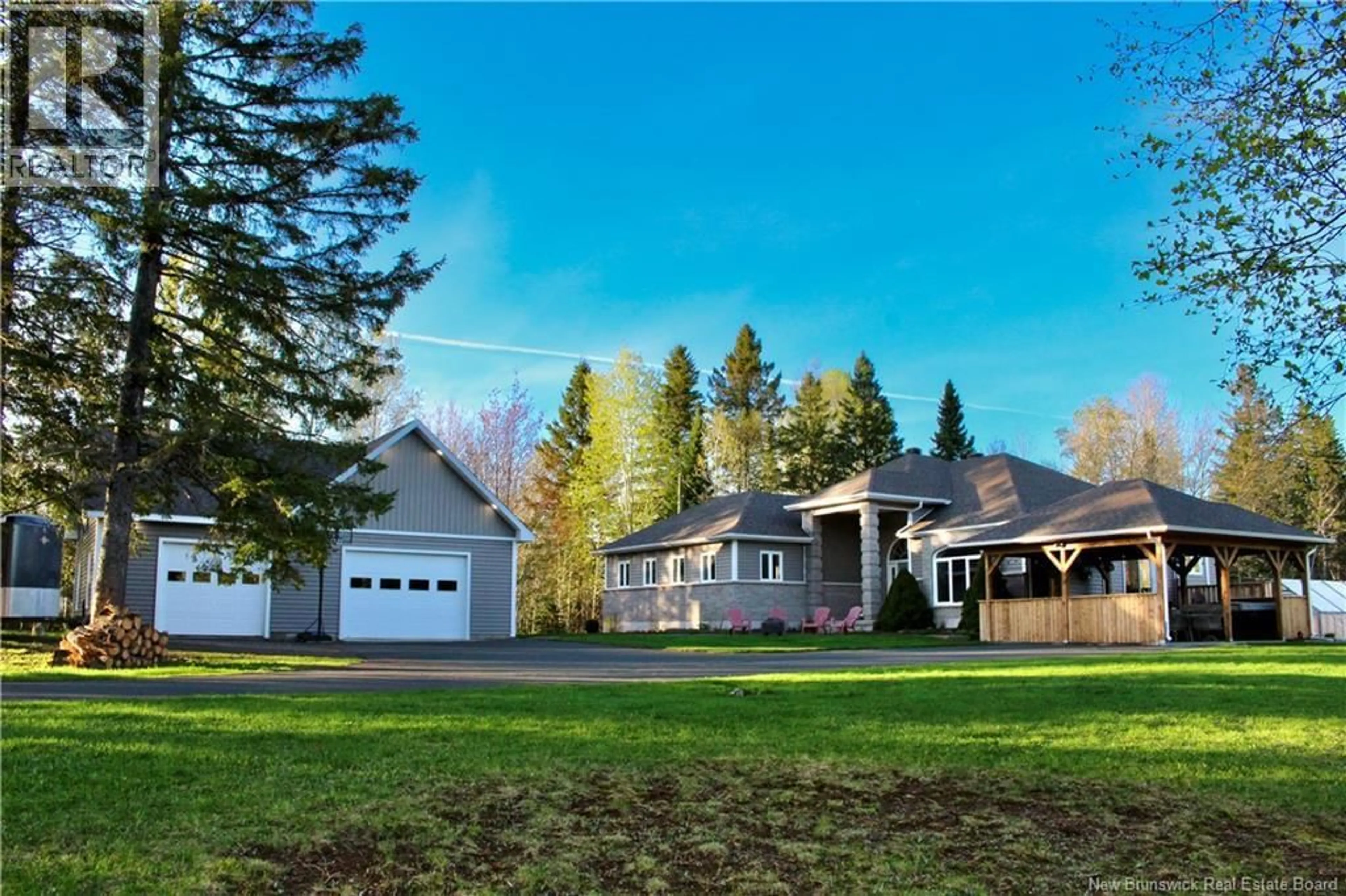 A pic from outside/outdoor area/front of a property/back of a property/a pic from drone, mountain view for 1420 BELLEFEUILLE STREET, Dunlop New Brunswick E8K2L4