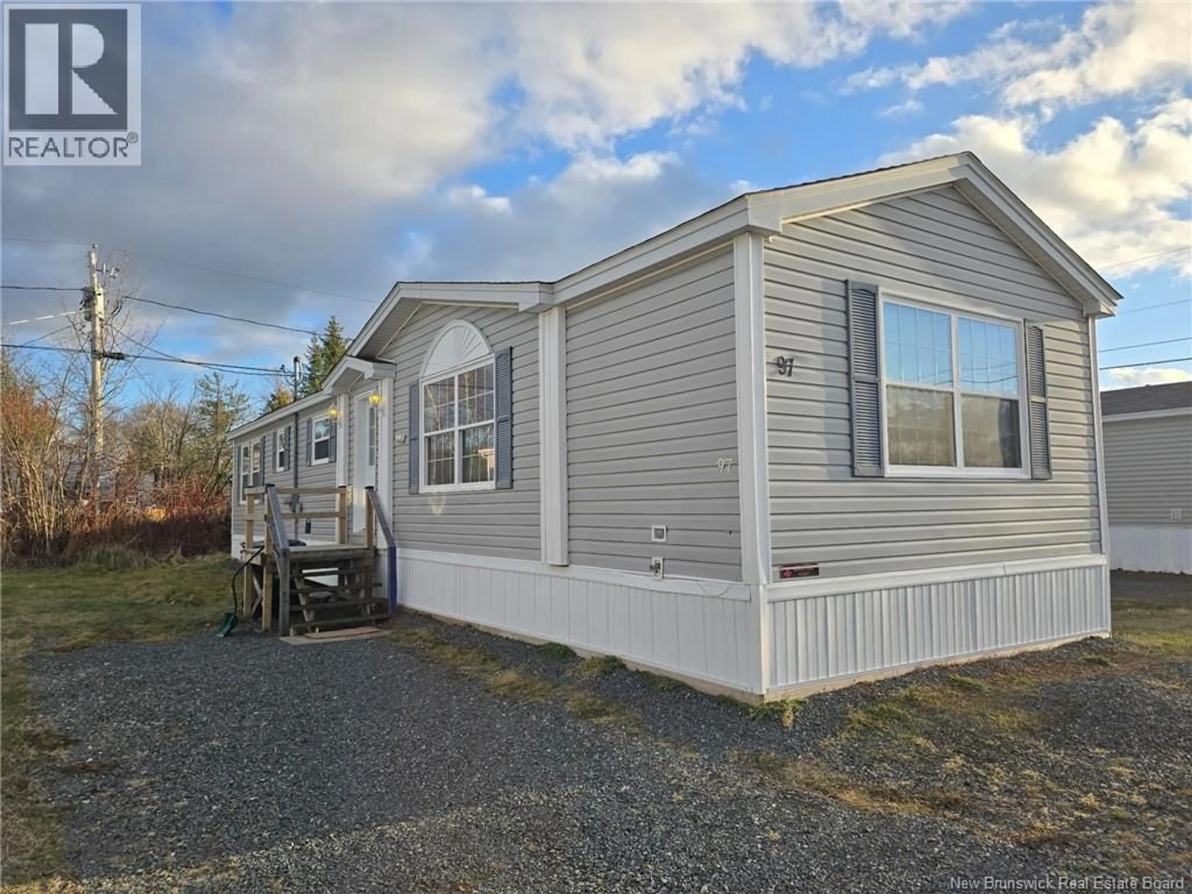 Home with vinyl exterior material, street for 97 EVERGREEN STREET, Fredericton New Brunswick E3B6N1