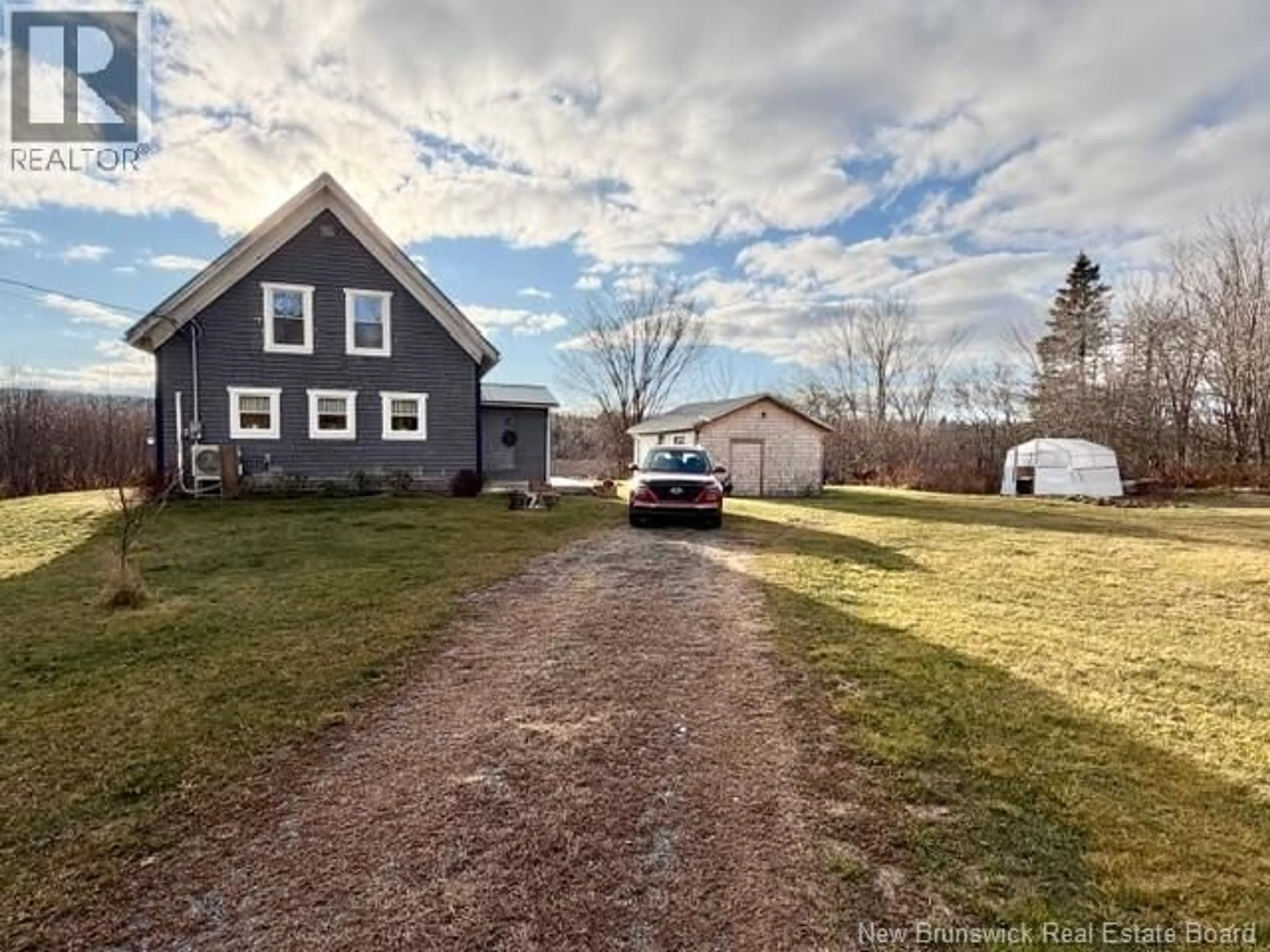 A pic from outside/outdoor area/front of a property/back of a property/a pic from drone, street for 720 BOYD ROAD, Elmsville New Brunswick E5A1M8