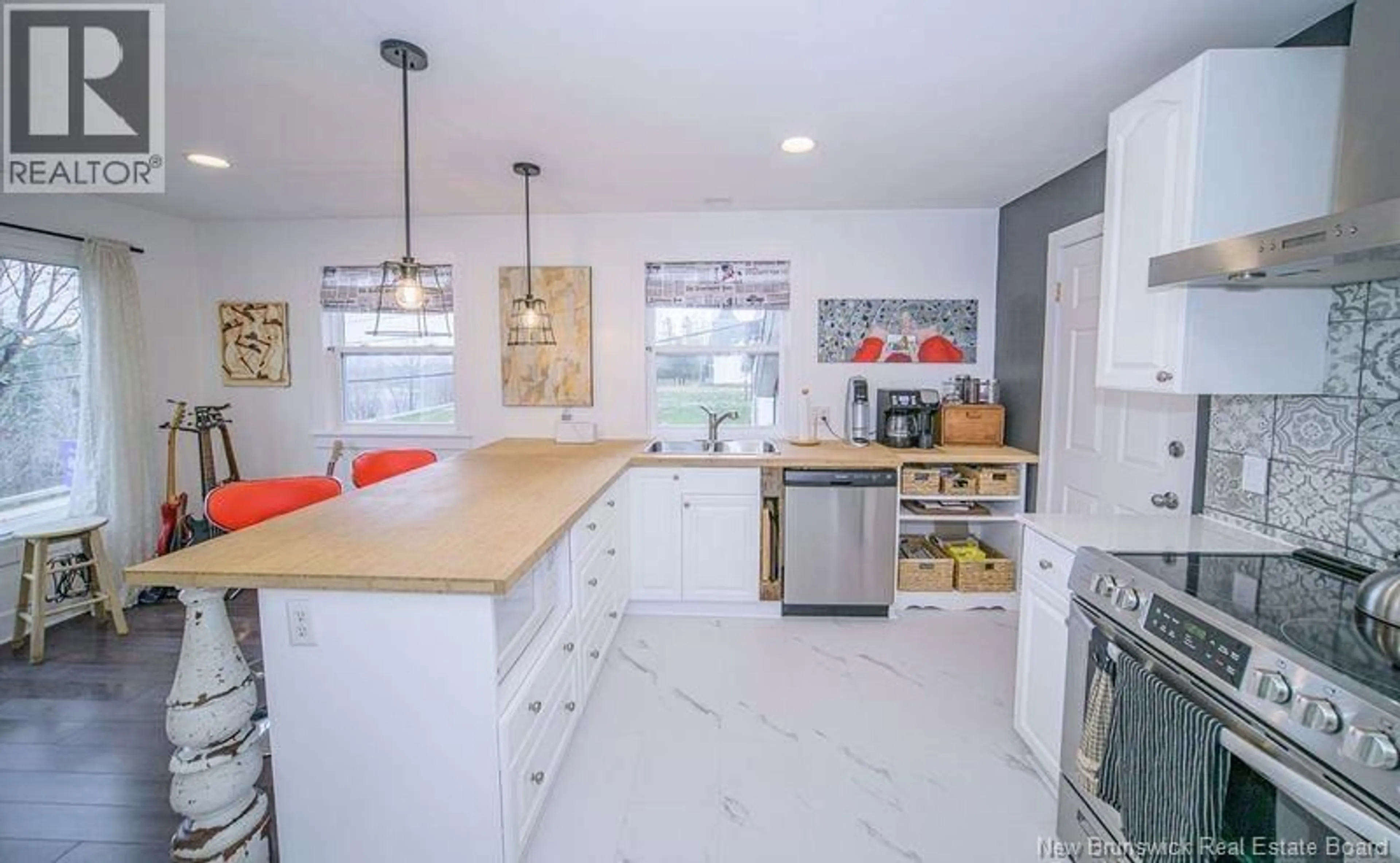 Open concept kitchen, ceramic/tile floor for 361 CANADA STREET, Fredericton New Brunswick E3A4A3