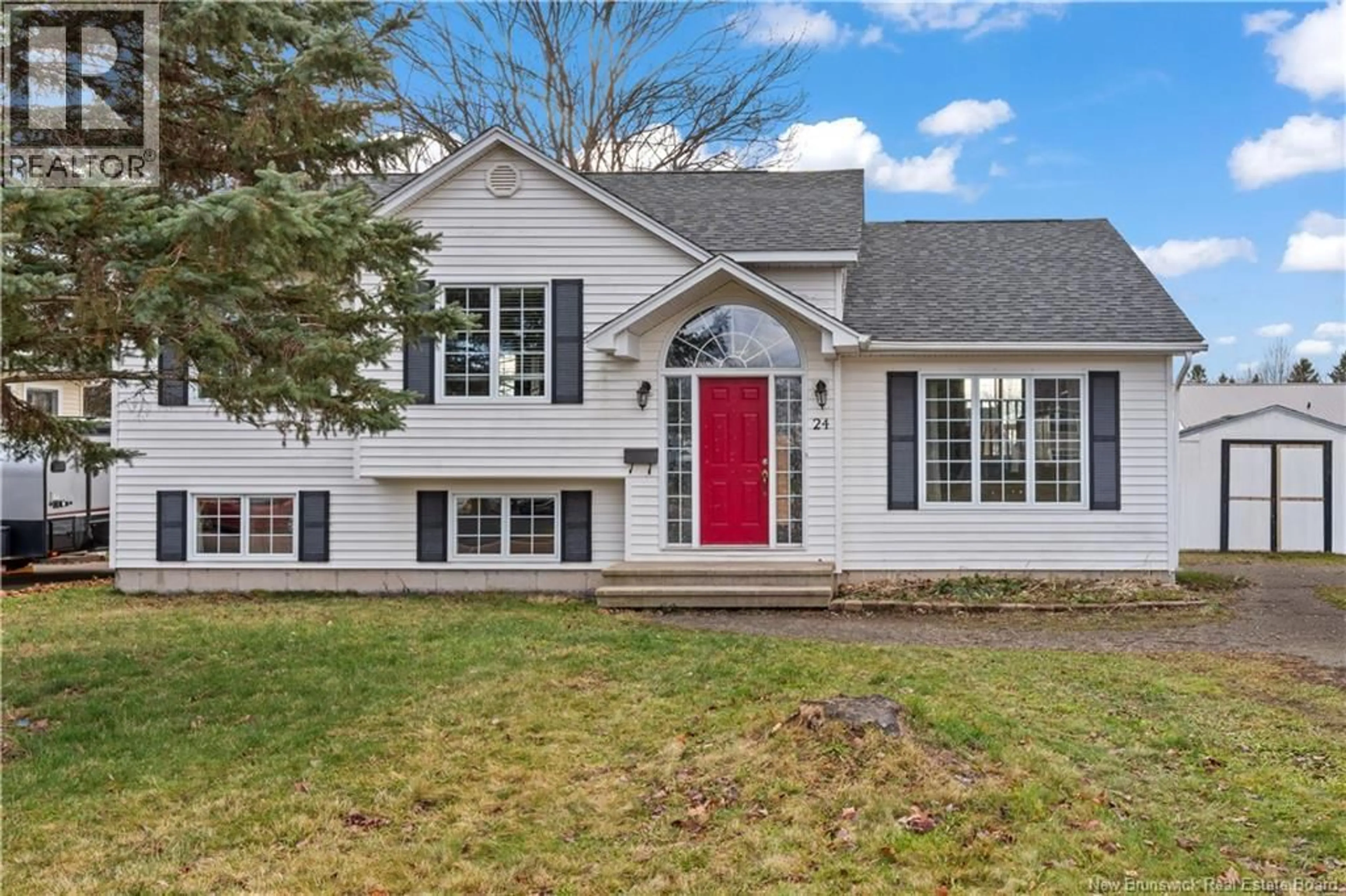 Home with vinyl exterior material, street for 24 ARAL COURT, Moncton New Brunswick E1E4S2