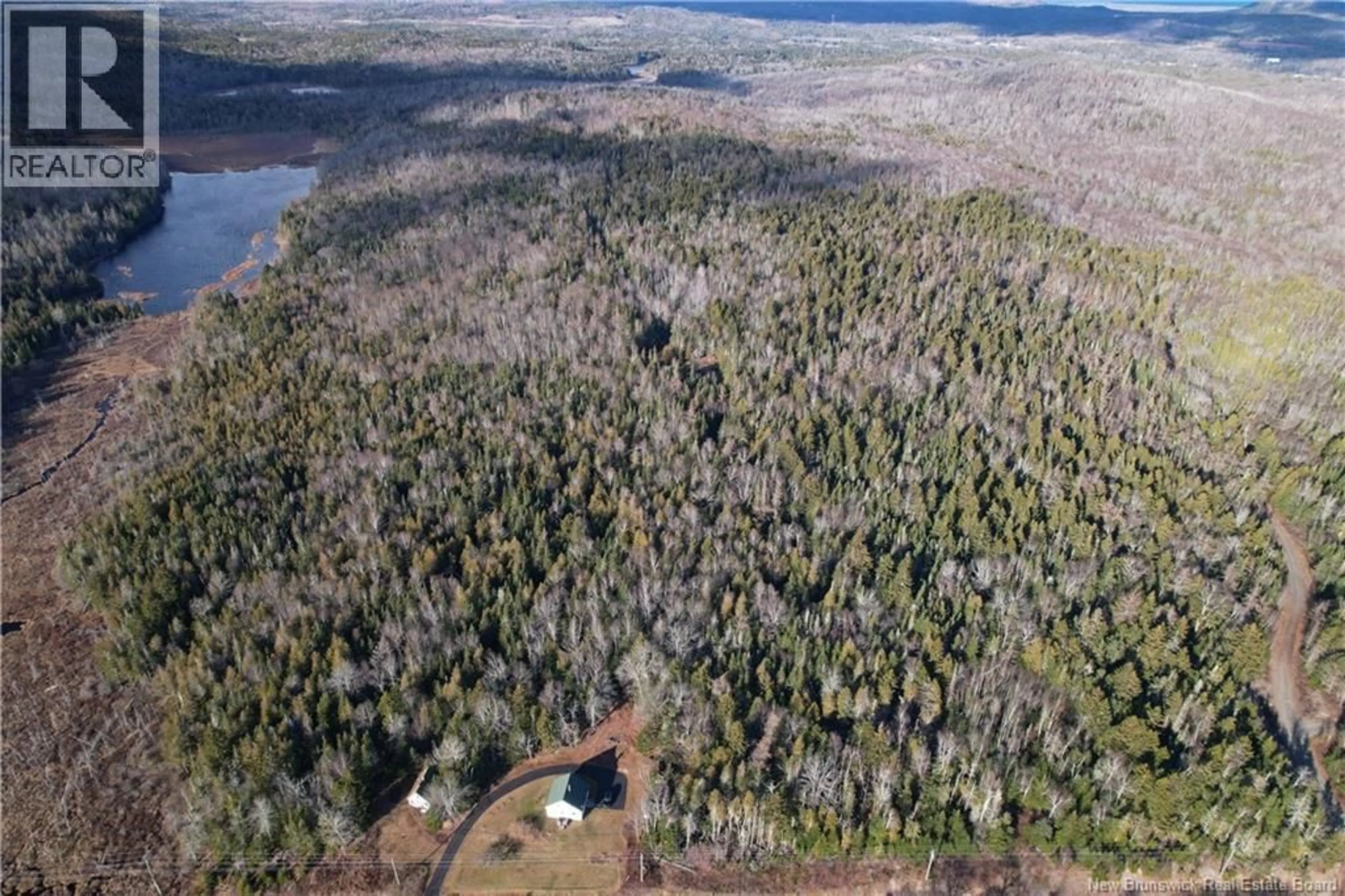 A pic from outside/outdoor area/front of a property/back of a property/a pic from drone, forest/trees view for 5463 ROUTE 127, Bocabec New Brunswick E5B3H6