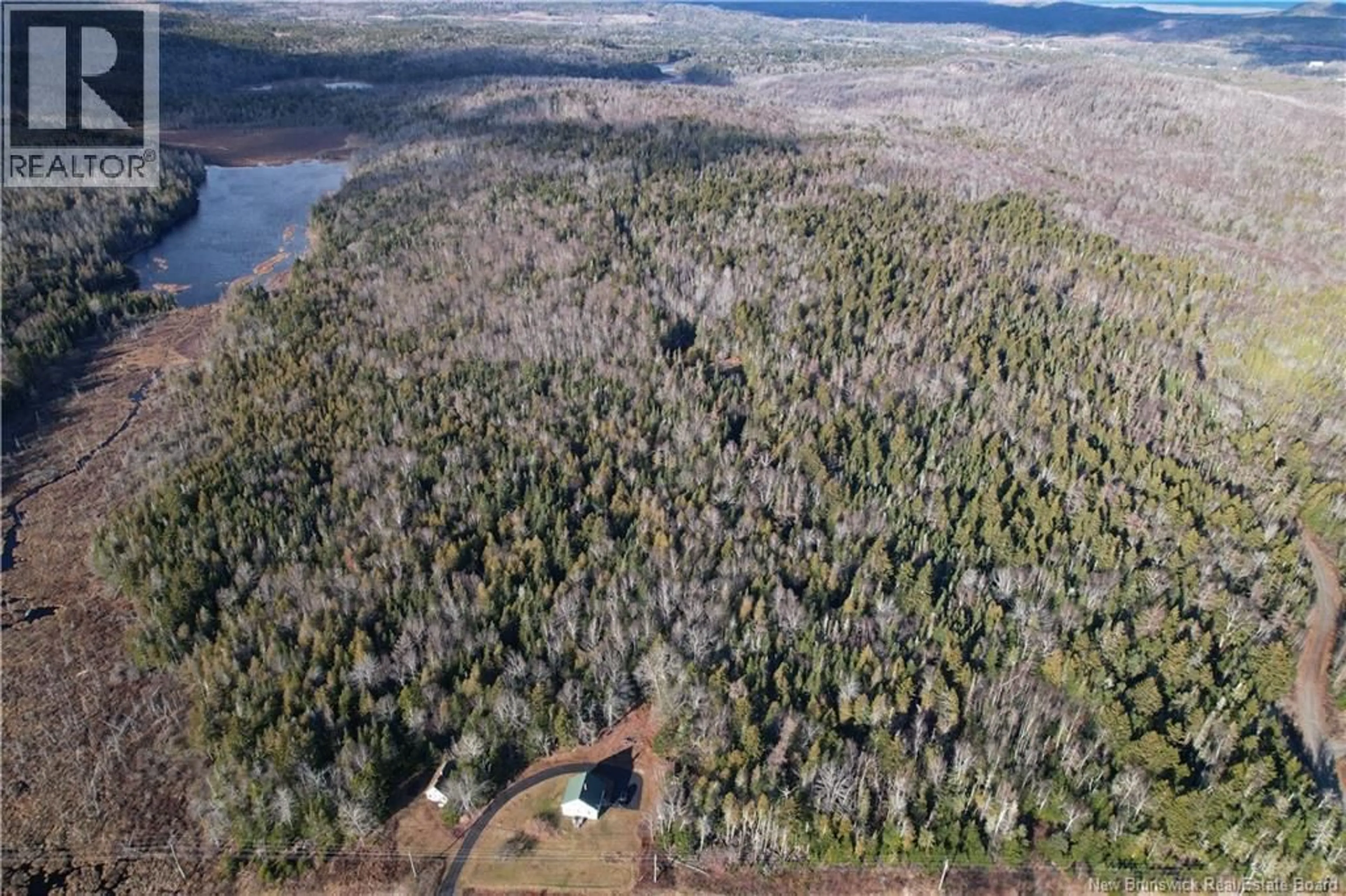 A pic from outside/outdoor area/front of a property/back of a property/a pic from drone, forest/trees view for 5463 ROUTE 127, Bocabec New Brunswick E5B3H6
