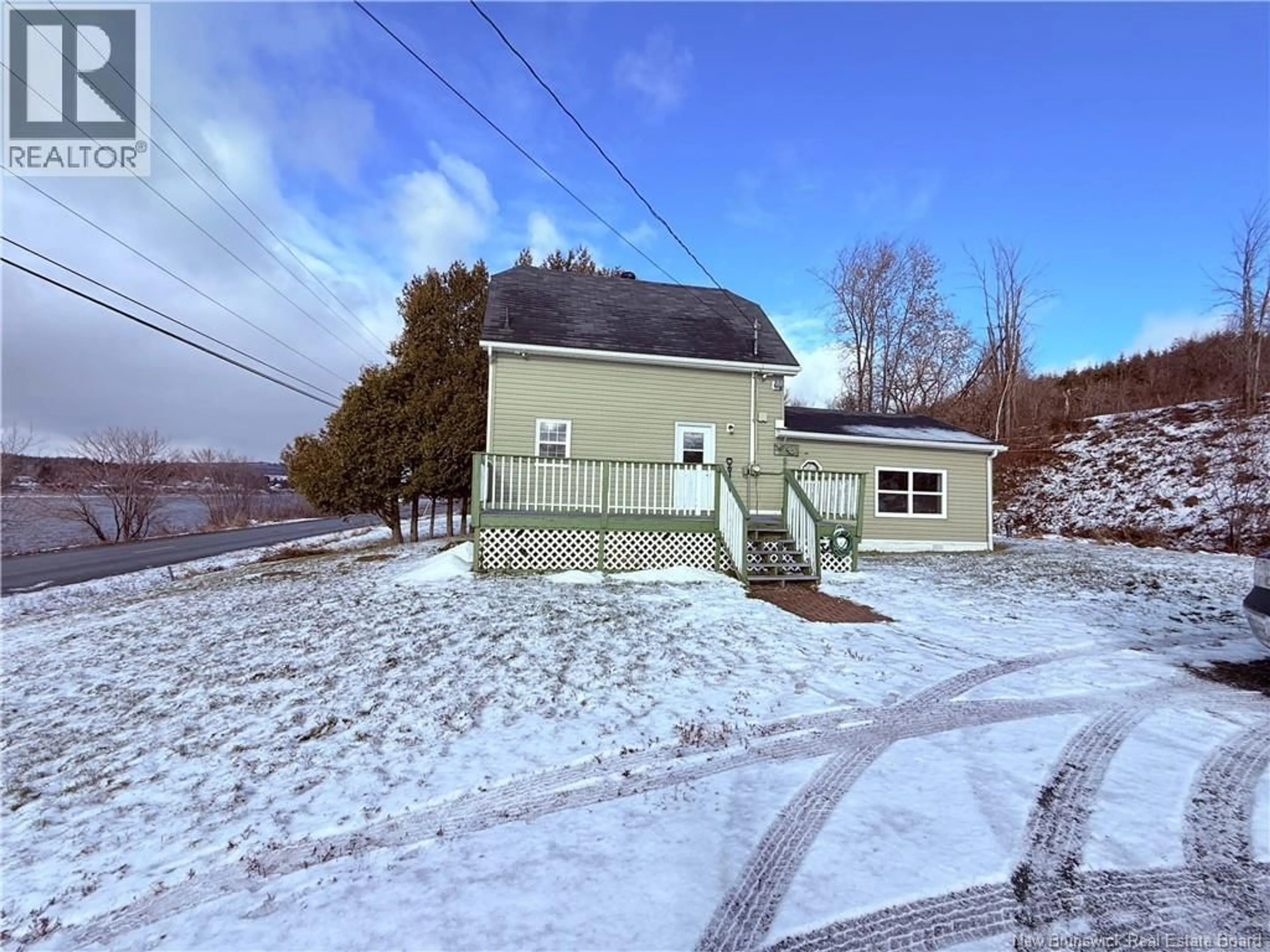 A pic from outside/outdoor area/front of a property/back of a property/a pic from drone, street for 7446 105 ROUTE, Peel New Brunswick E7L3Y4