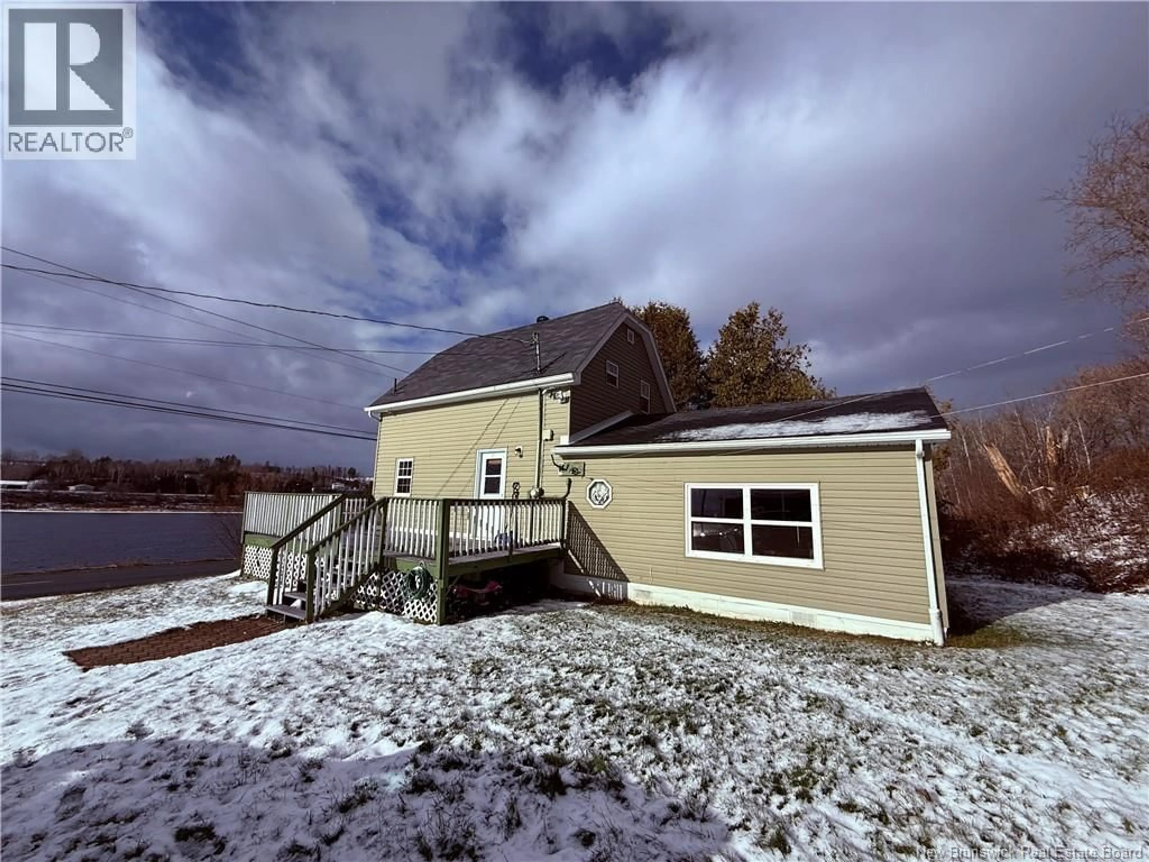 A pic from outside/outdoor area/front of a property/back of a property/a pic from drone, water/lake/river/ocean view for 7446 105 ROUTE, Peel New Brunswick E7L3Y4