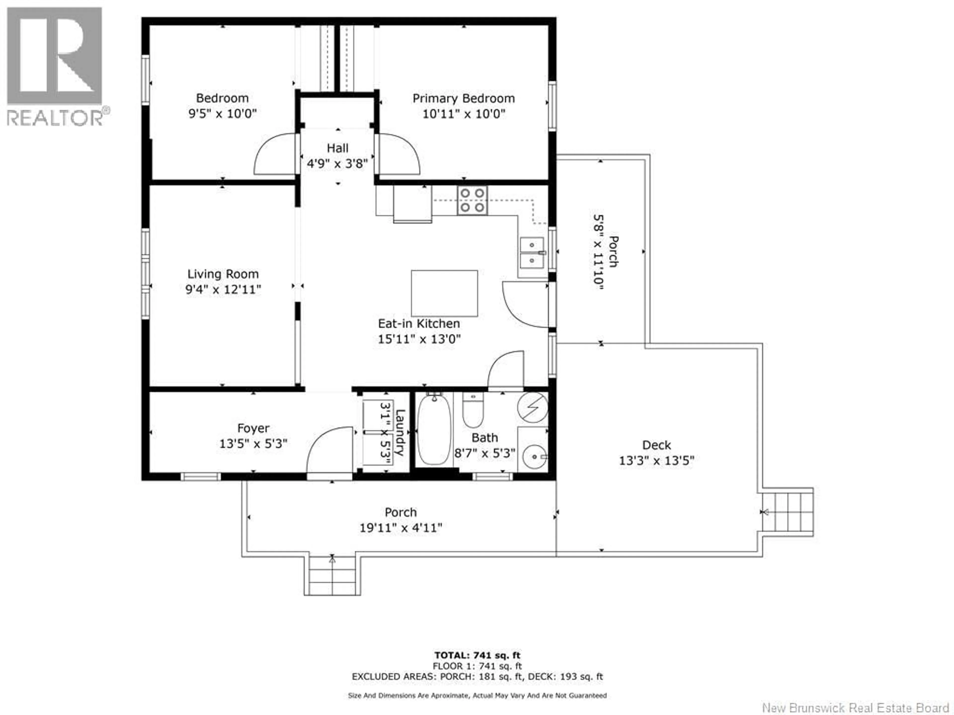 Floor plan for 130 PIROGUE, Richibouctou-Village New Brunswick E4W1J8