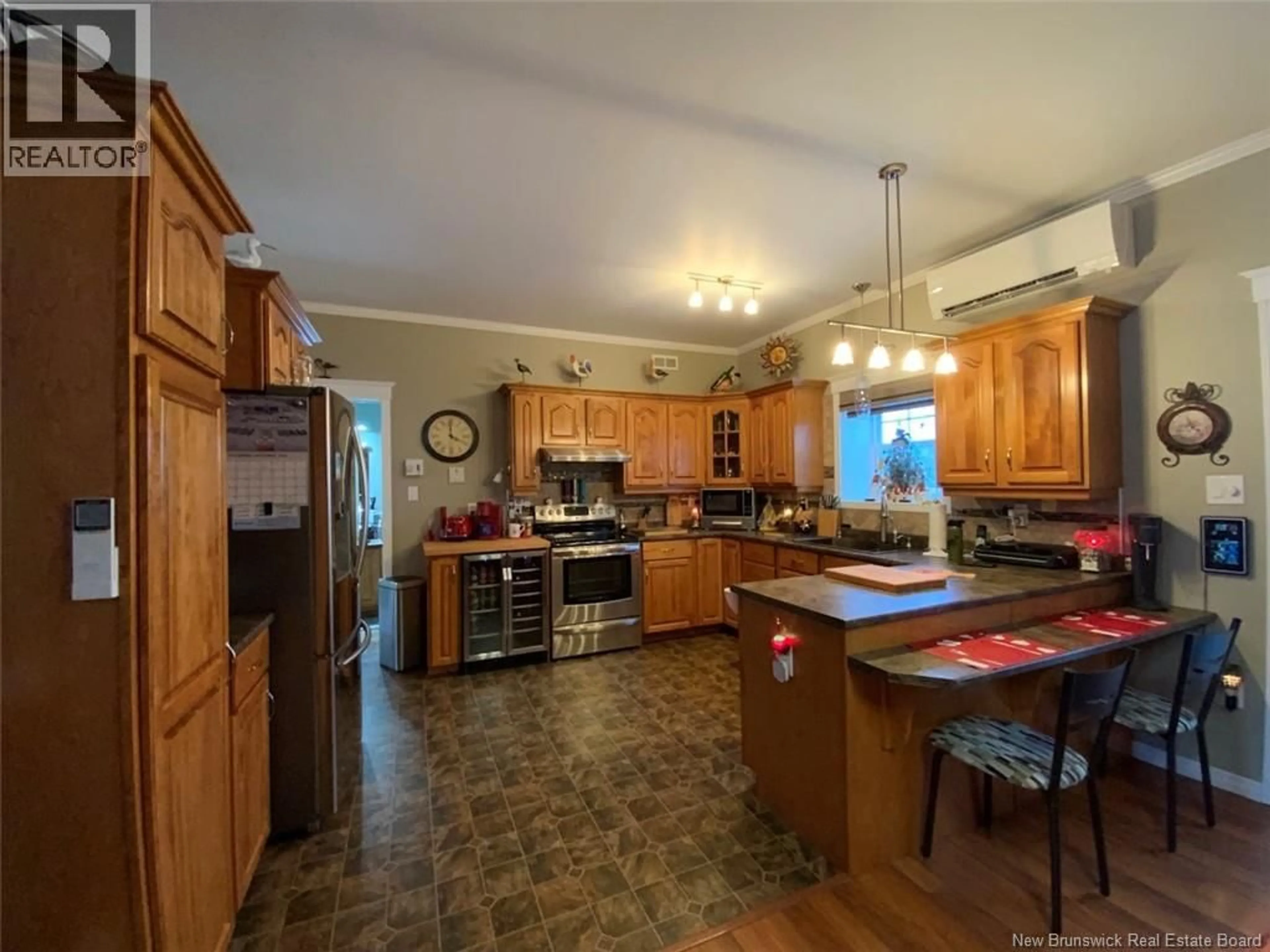 Open concept kitchen, ceramic/tile floor for 12 PRINCIPALE STREET, Saint-Basile New Brunswick E7C2E1