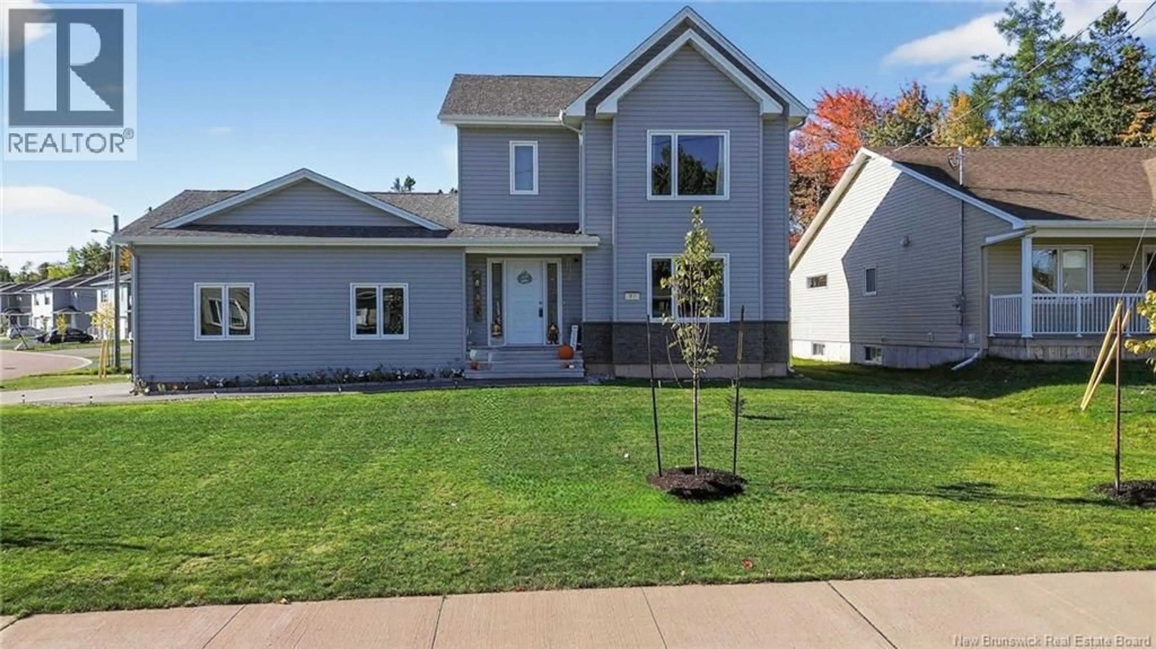 Home with vinyl exterior material, street for 92 SATARA DRIVE, Moncton New Brunswick E1G6G3