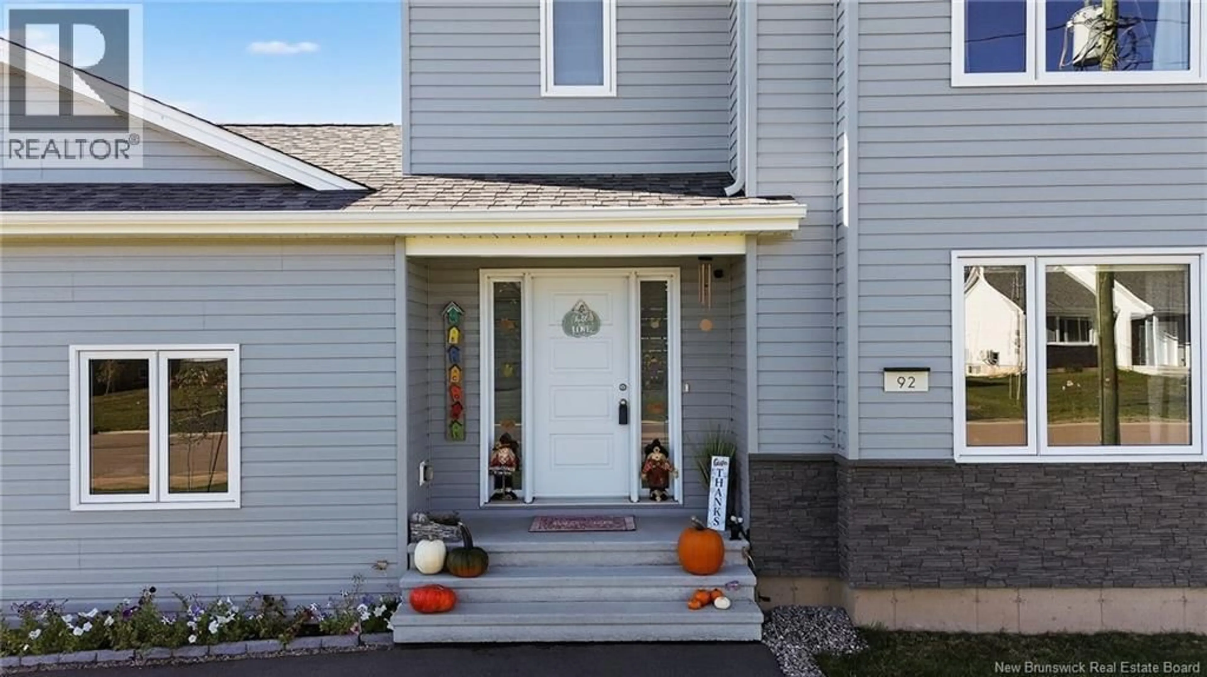 Home with vinyl exterior material, street for 92 SATARA DRIVE, Moncton New Brunswick E1G6G3
