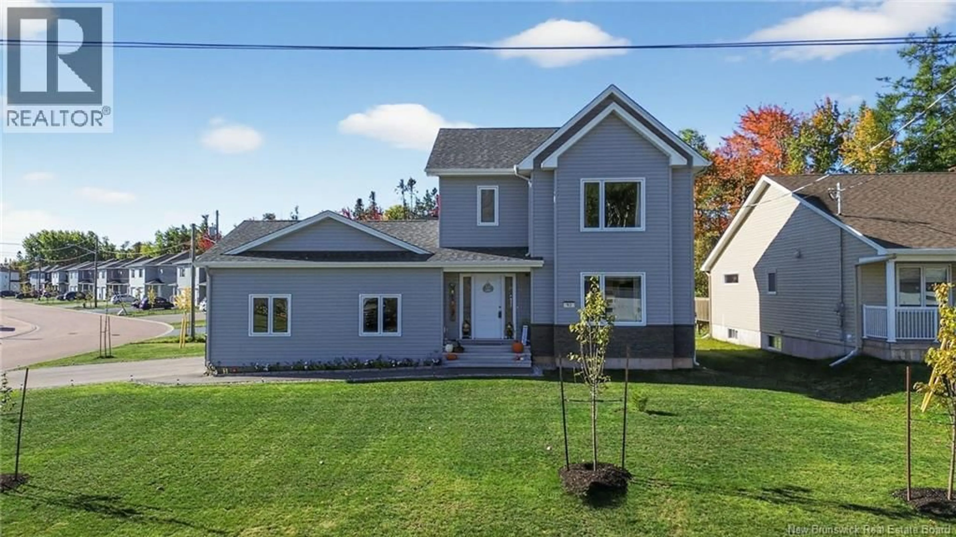 Home with vinyl exterior material, street for 92 SATARA DRIVE, Moncton New Brunswick E1G6G3