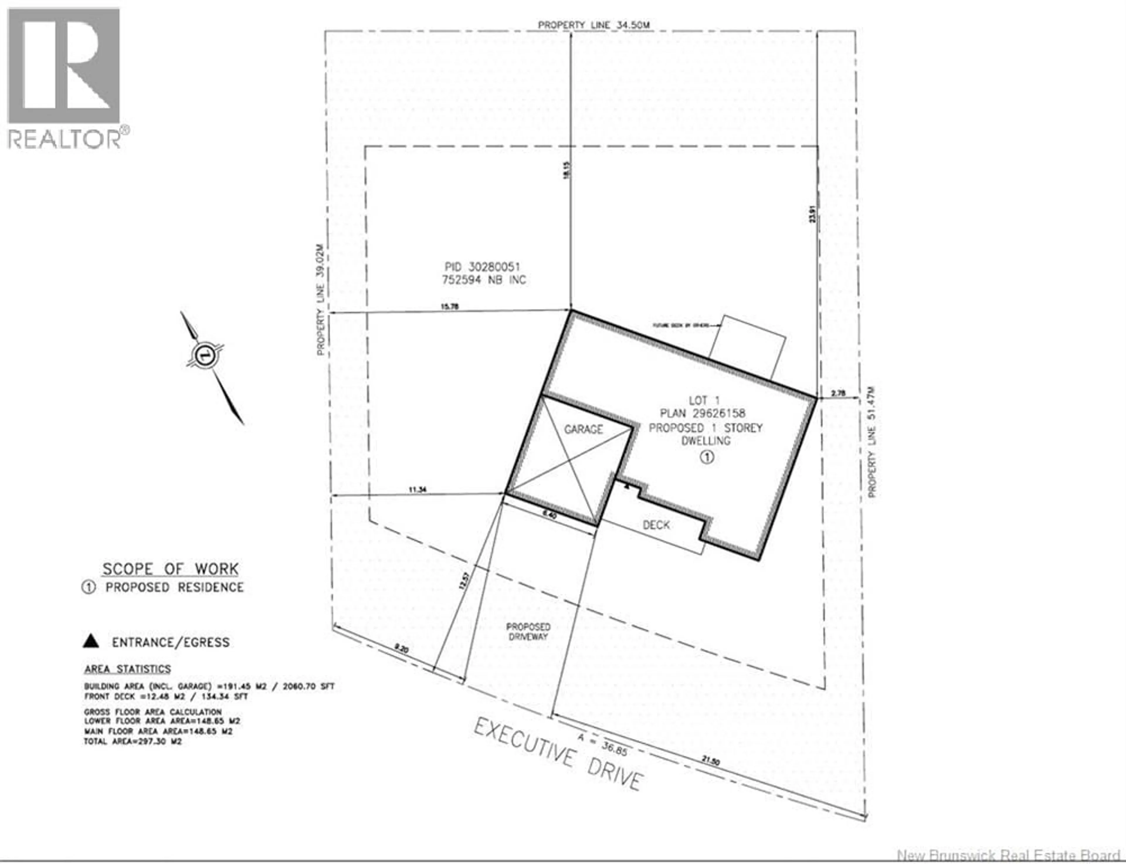 Floor plan for 3 EXECUTIVE DRIVE, Hampton New Brunswick E5N5J7