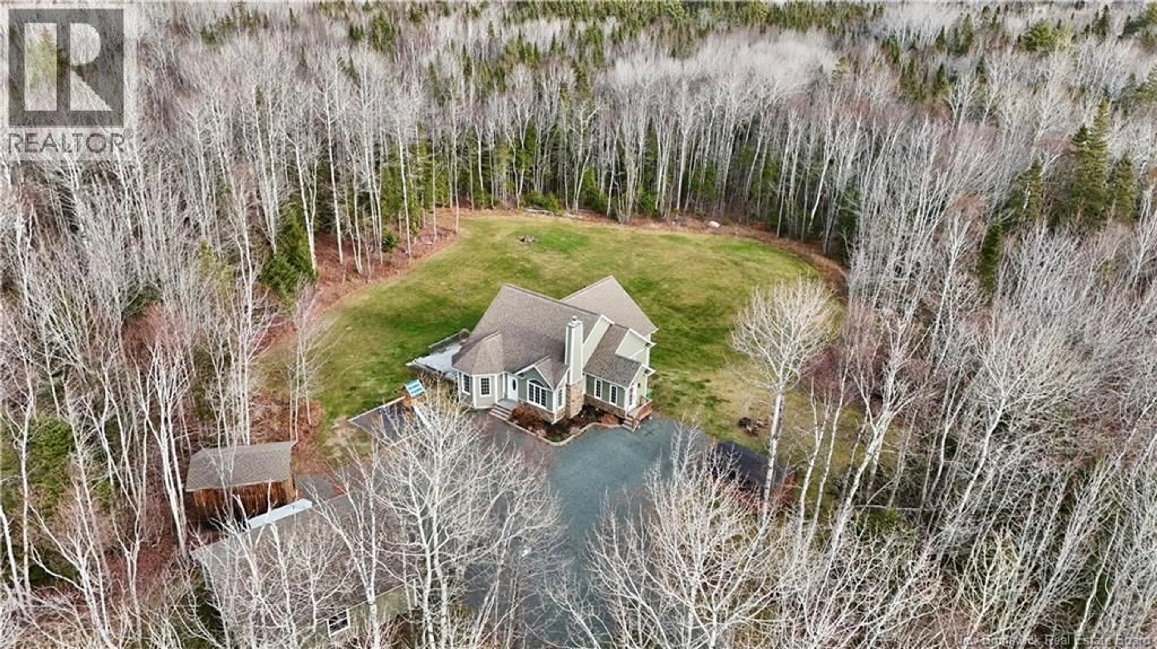 A pic from outside/outdoor area/front of a property/back of a property/a pic from drone, water/lake/river/ocean view for 414 LAPLANTE, Alcida New Brunswick E8J2B2
