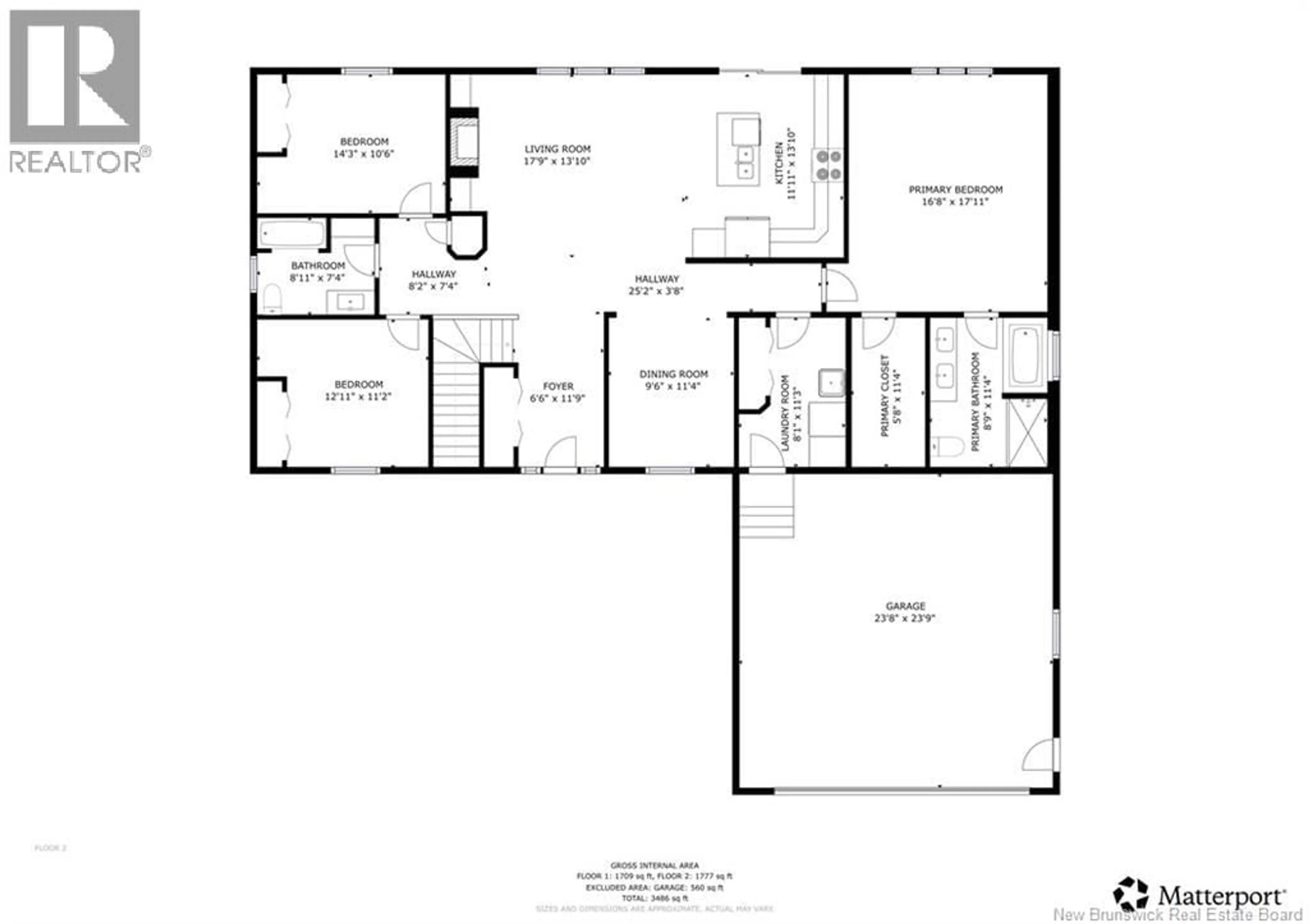 Floor plan for 99 WALKER ROAD, Sackville New Brunswick E4K3K4