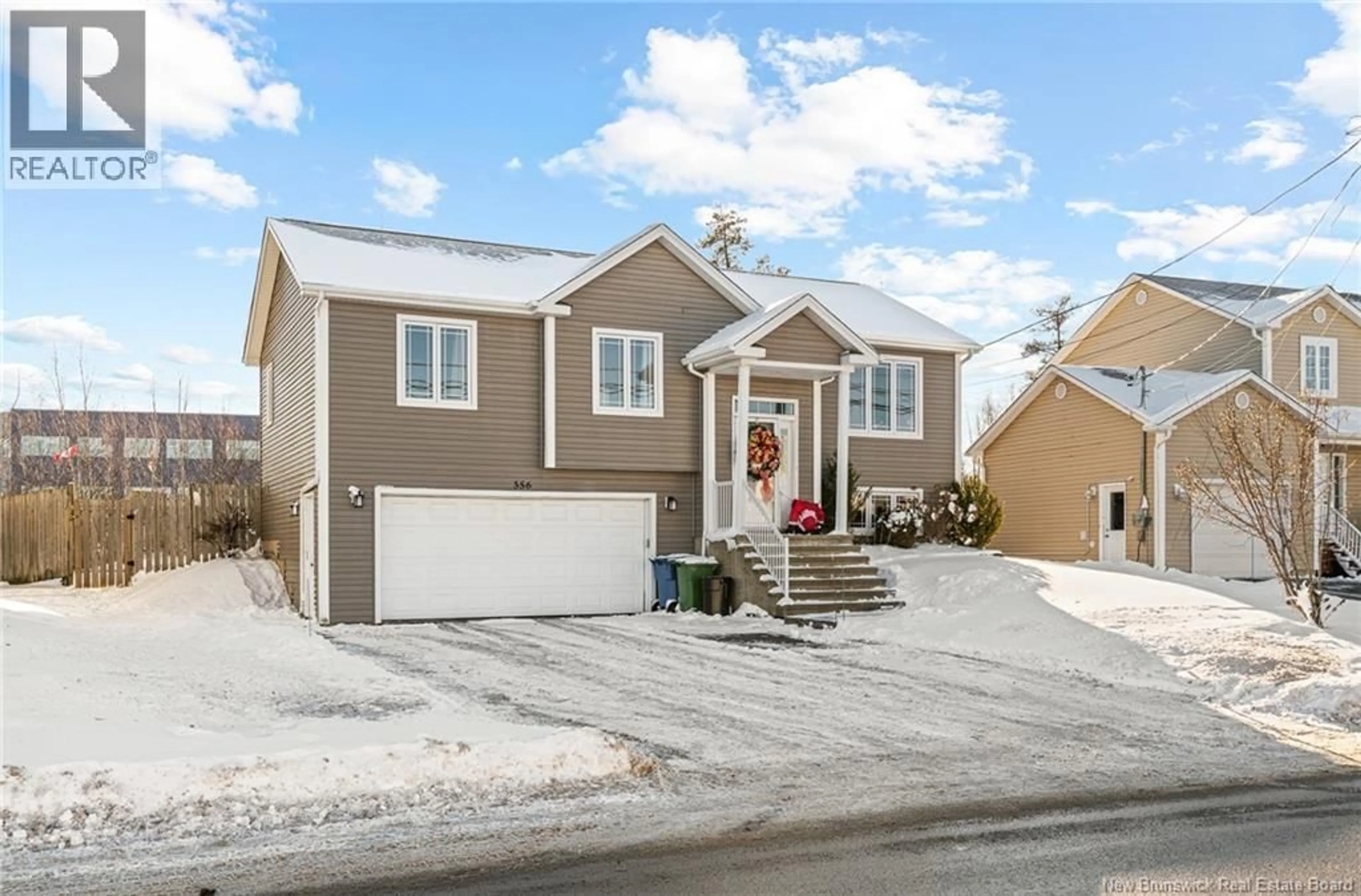 Home with vinyl exterior material, street for 356 MAPLEHURST DRIVE, Moncton New Brunswick E1G0E5