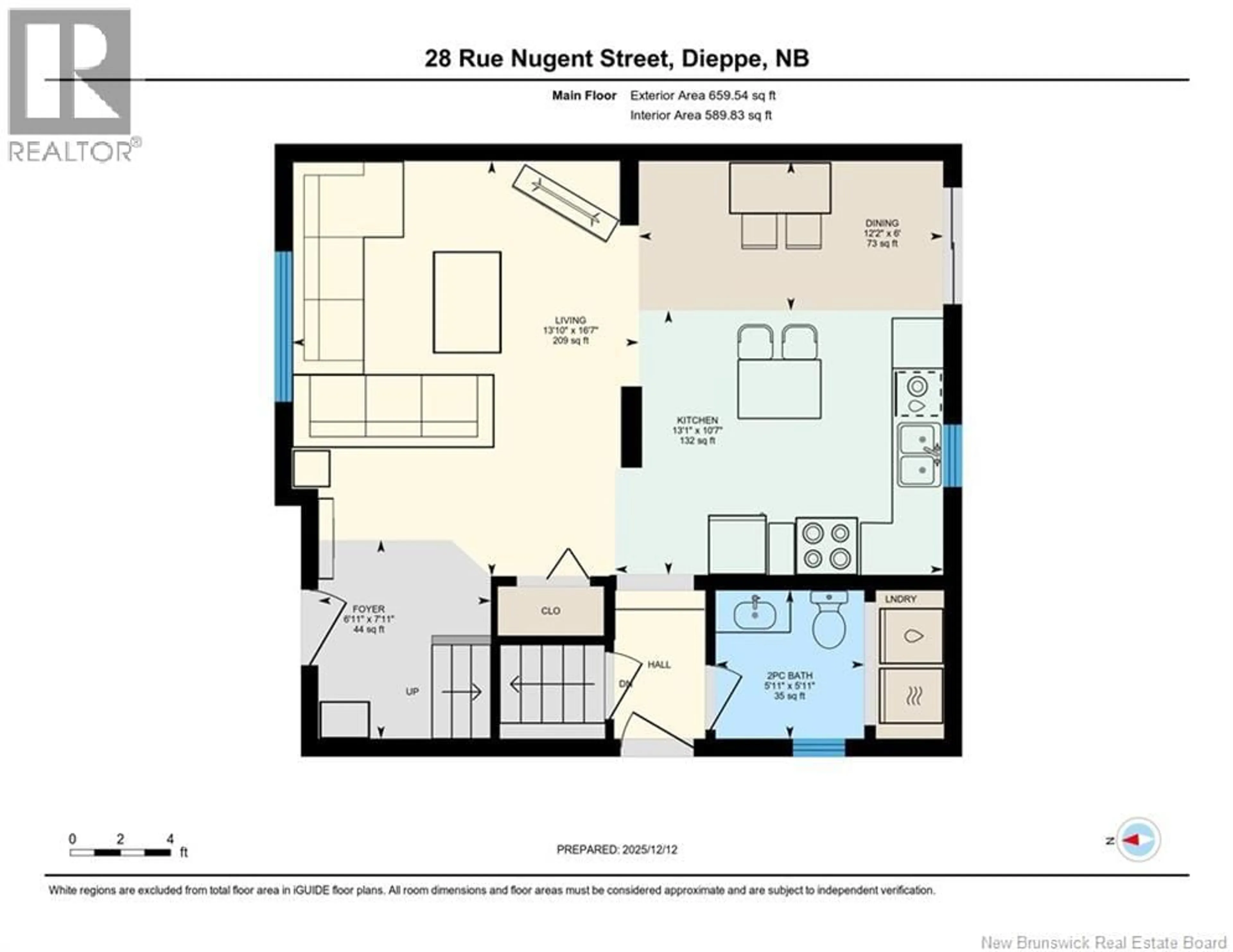 Floor plan for 28 NUGENT STREET, Dieppe New Brunswick E1A0S6