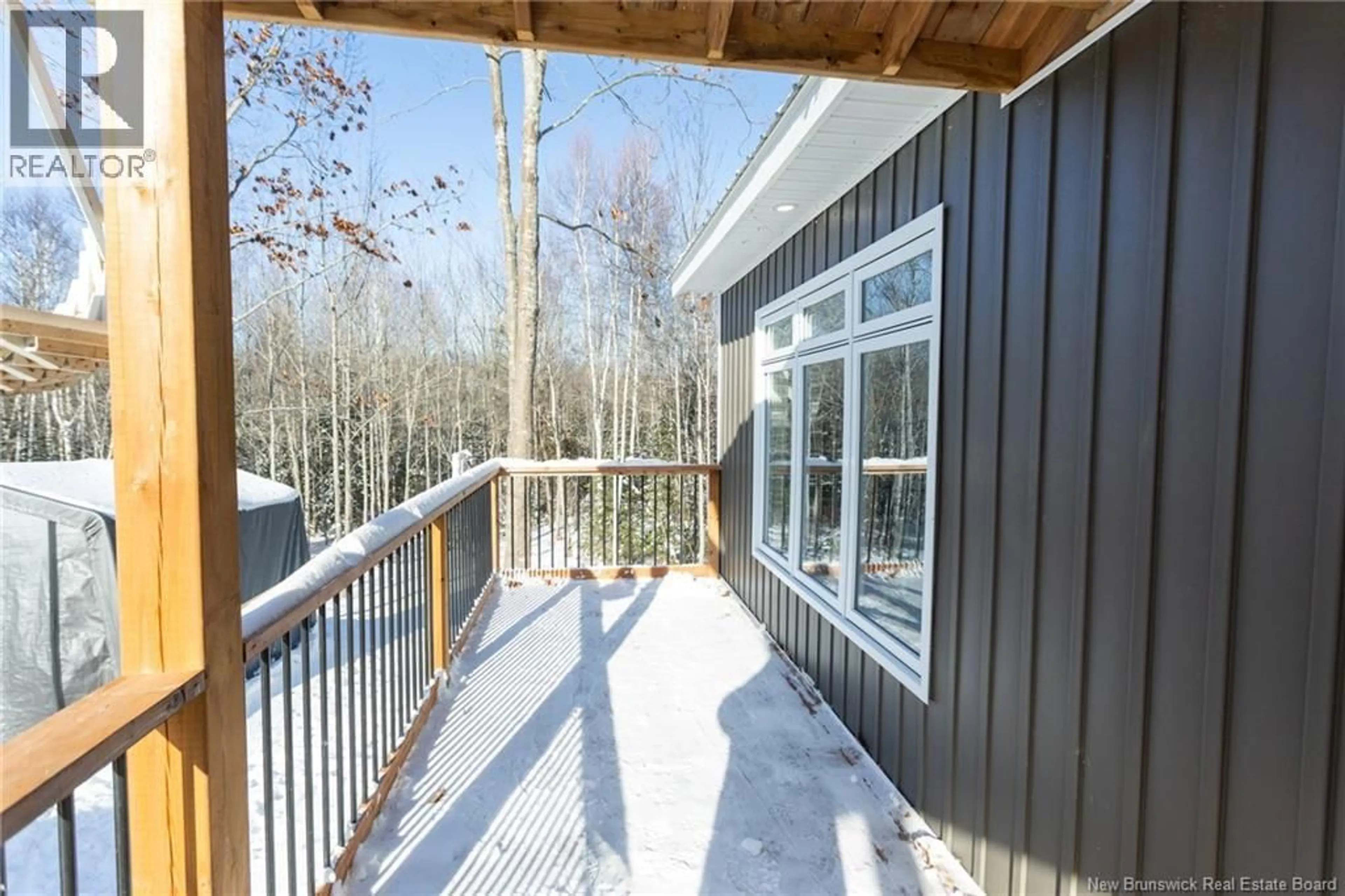 Patio, forest/trees view for 96 RTE 635, Lake George New Brunswick E6K3P8