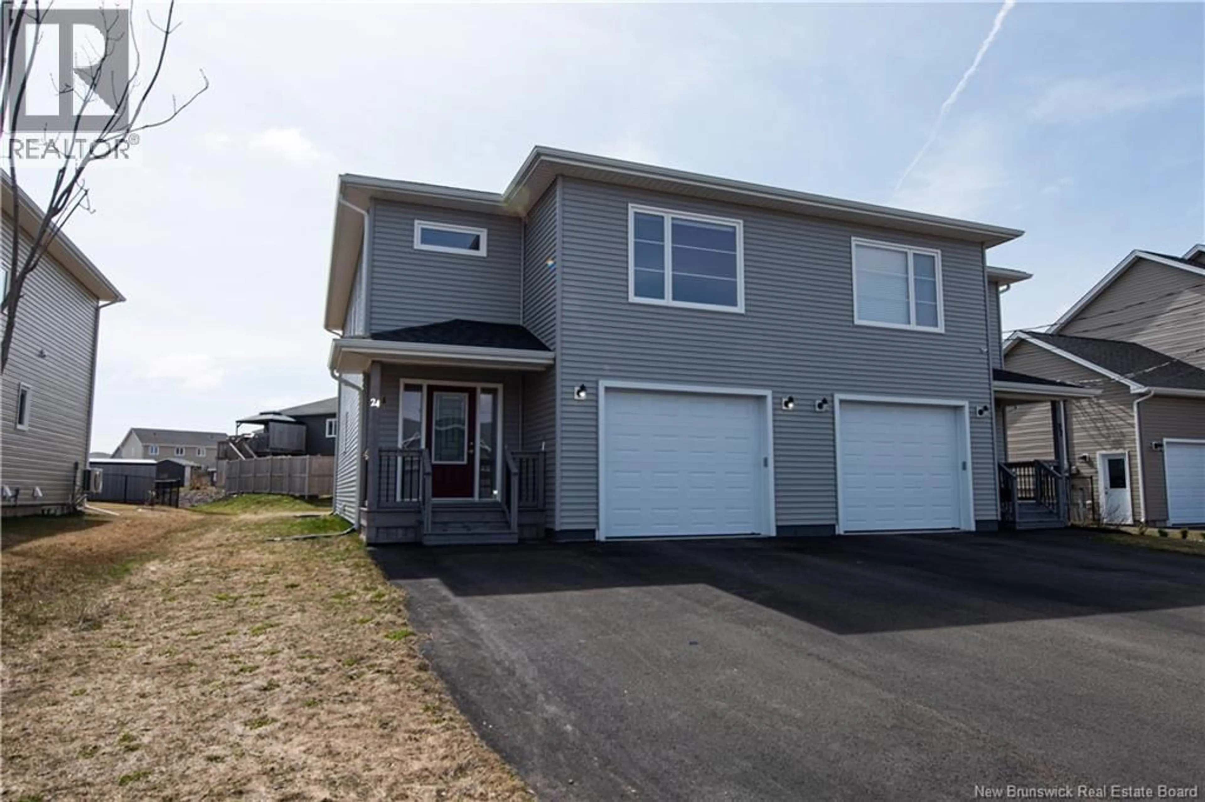 Home with vinyl exterior material, street for 24 SATLEVILLE CRESCENT, Riverview New Brunswick E1B0W2