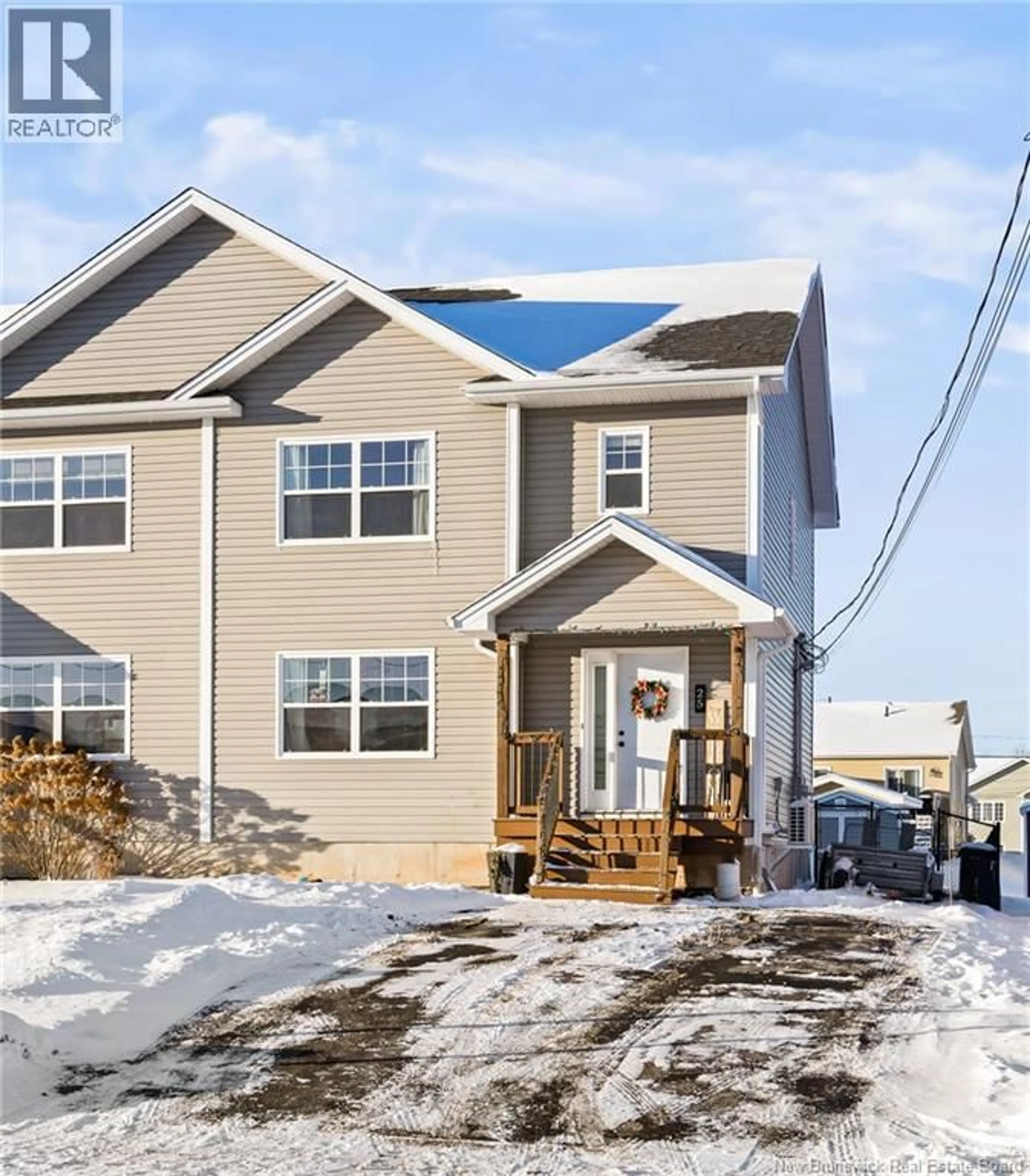 Home with vinyl exterior material, street for 25 BREVET STREET, Moncton New Brunswick E1G5S5