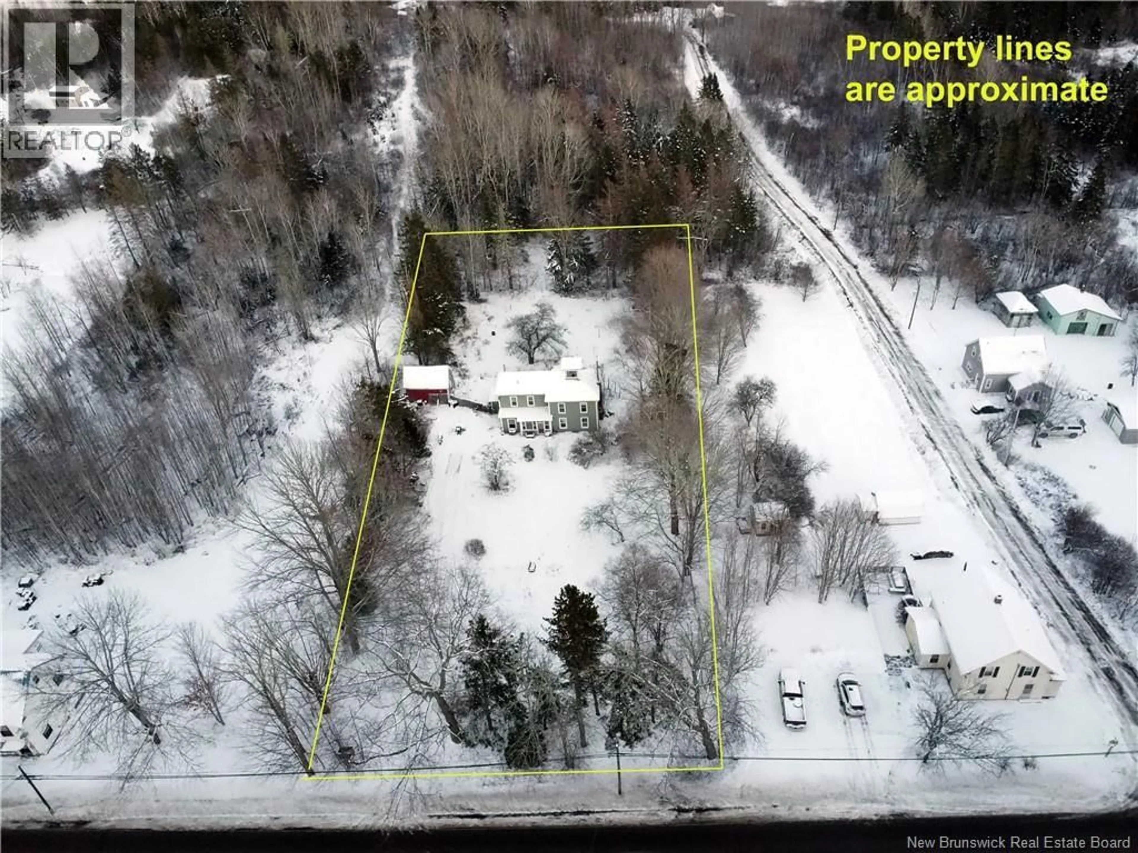 A pic from outside/outdoor area/front of a property/back of a property/a pic from drone, building for 3141 ROUTE 114, Edgetts Landing New Brunswick E4H2E7
