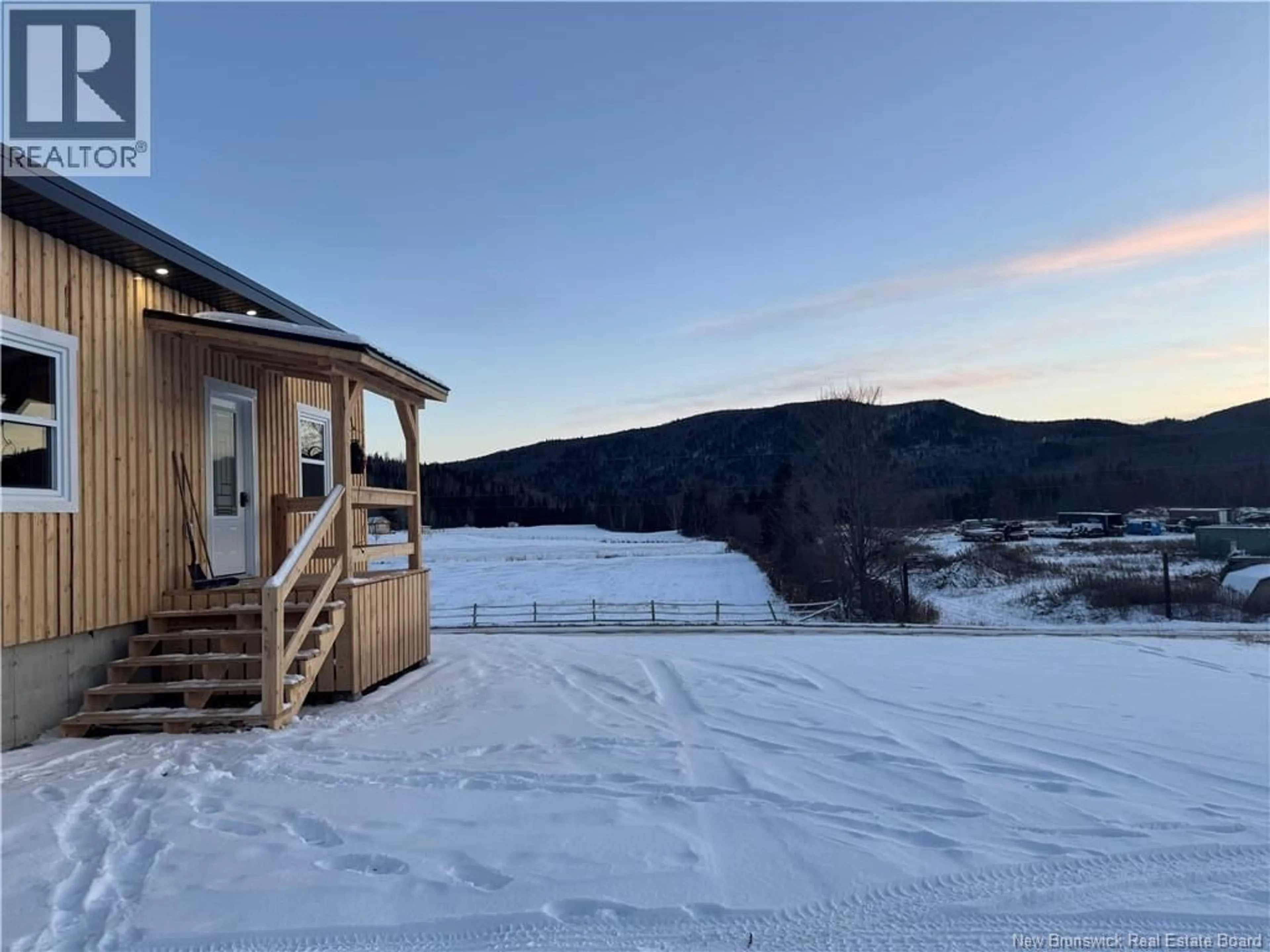 A pic from outside/outdoor area/front of a property/back of a property/a pic from drone, water/lake/river/ocean view for 64 BASELINE ROAD, Glen Levit New Brunswick E3N5A2