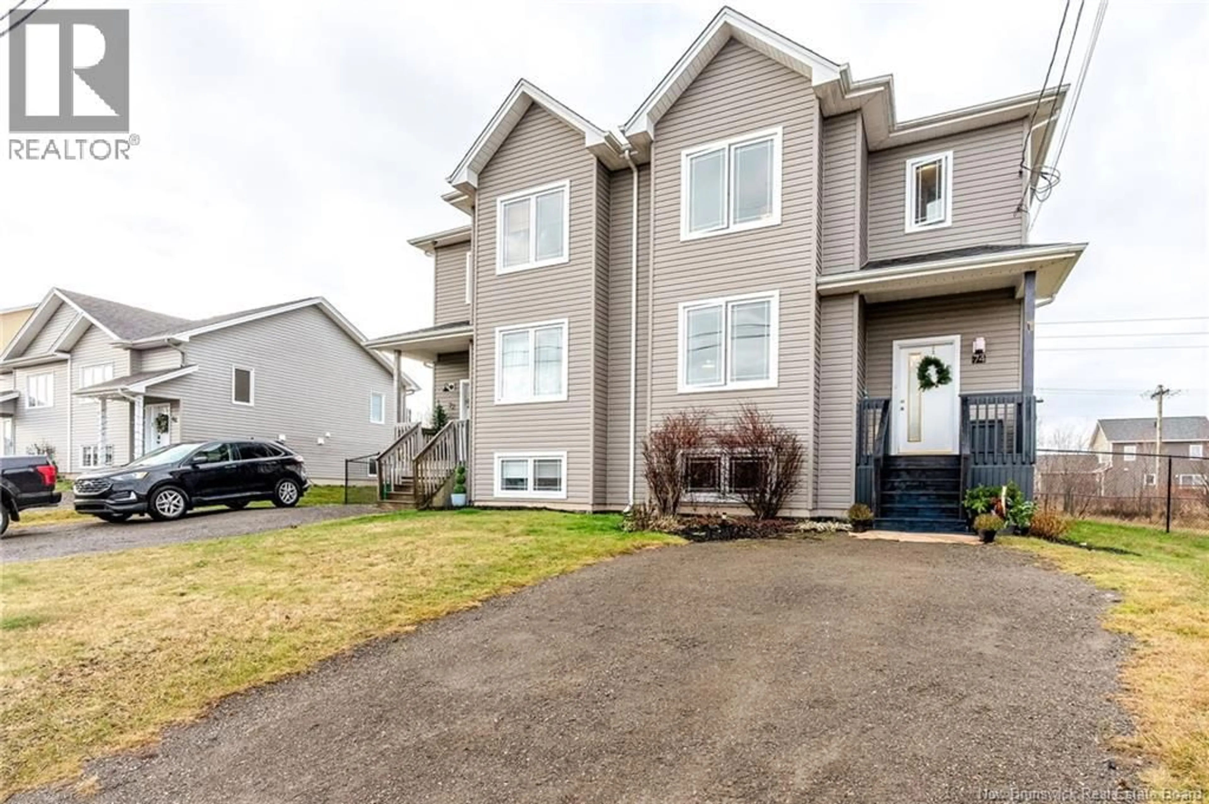 Home with vinyl exterior material, street for 74 JASMINE CRESCENT, Moncton New Brunswick E1A9A5