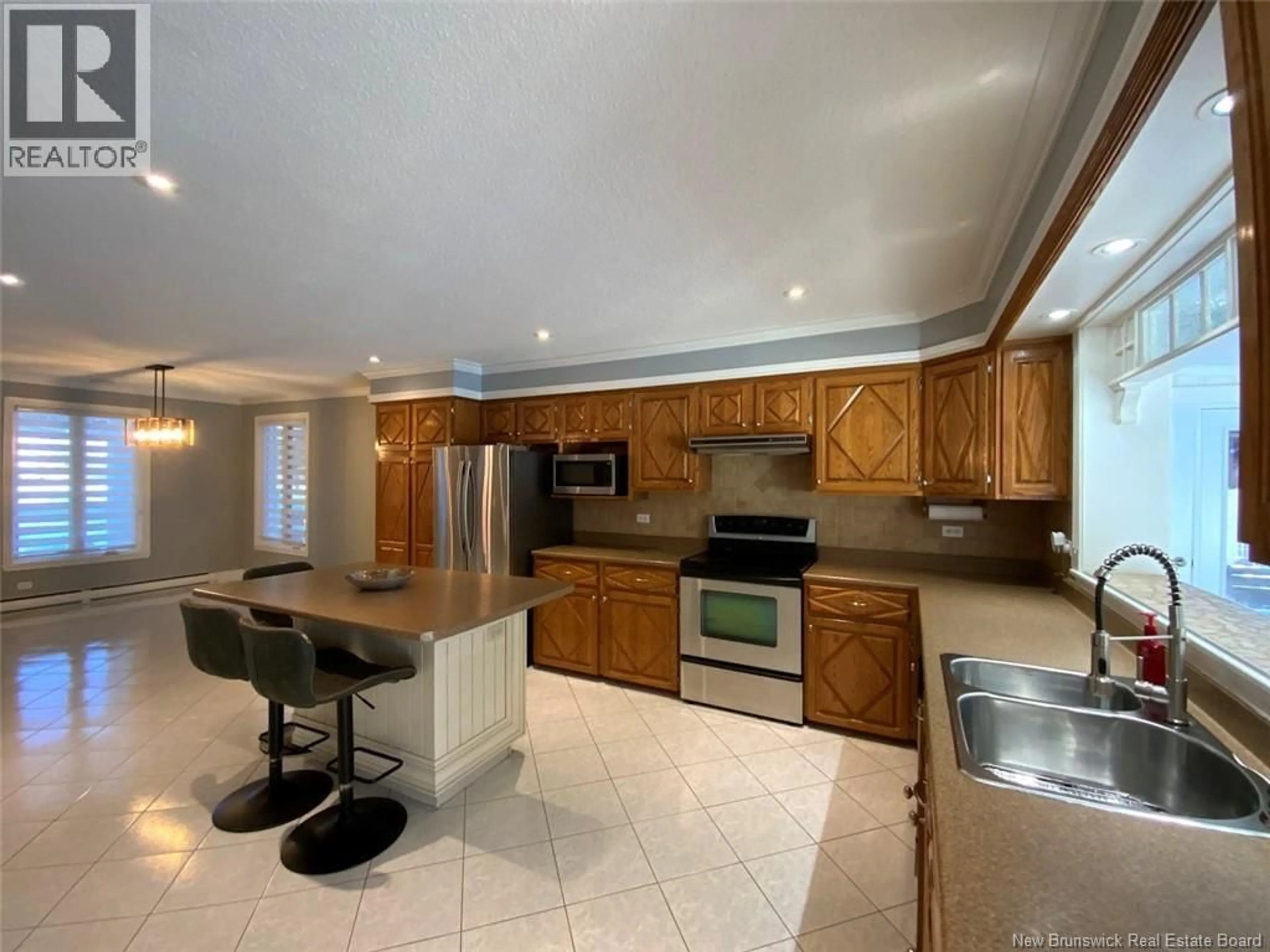 Open concept kitchen, ceramic/tile floor for 994 PRINCIPALE STREET, Saint-Basile New Brunswick E7C1L5
