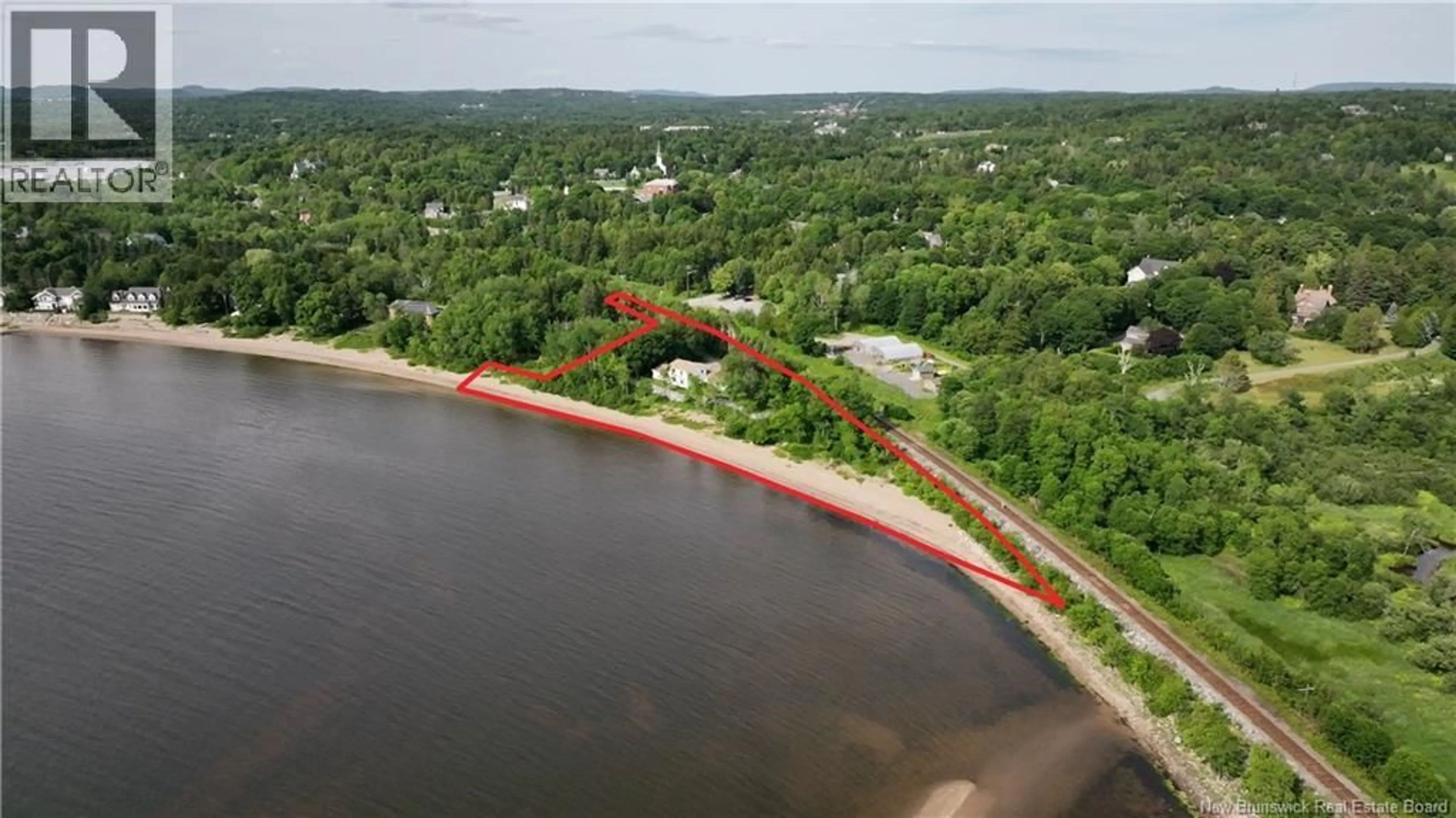 A pic from outside/outdoor area/front of a property/back of a property/a pic from drone, water/lake/river/ocean view for 8 TENNIS COURT ROAD, Rothesay New Brunswick E2E5W4