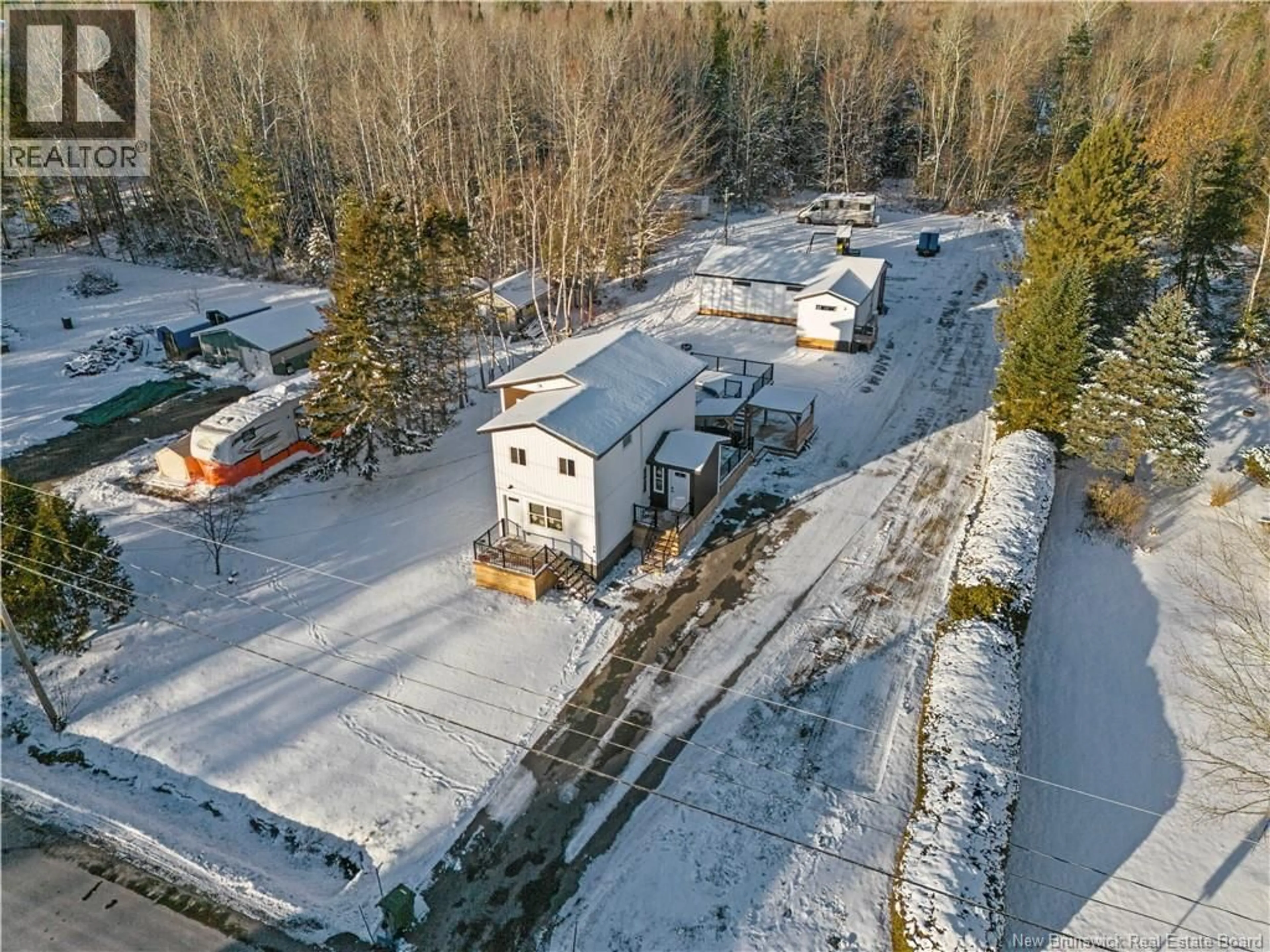 A pic from outside/outdoor area/front of a property/back of a property/a pic from drone, street for 18 SMITH ROAD, Geary New Brunswick E2V3V2