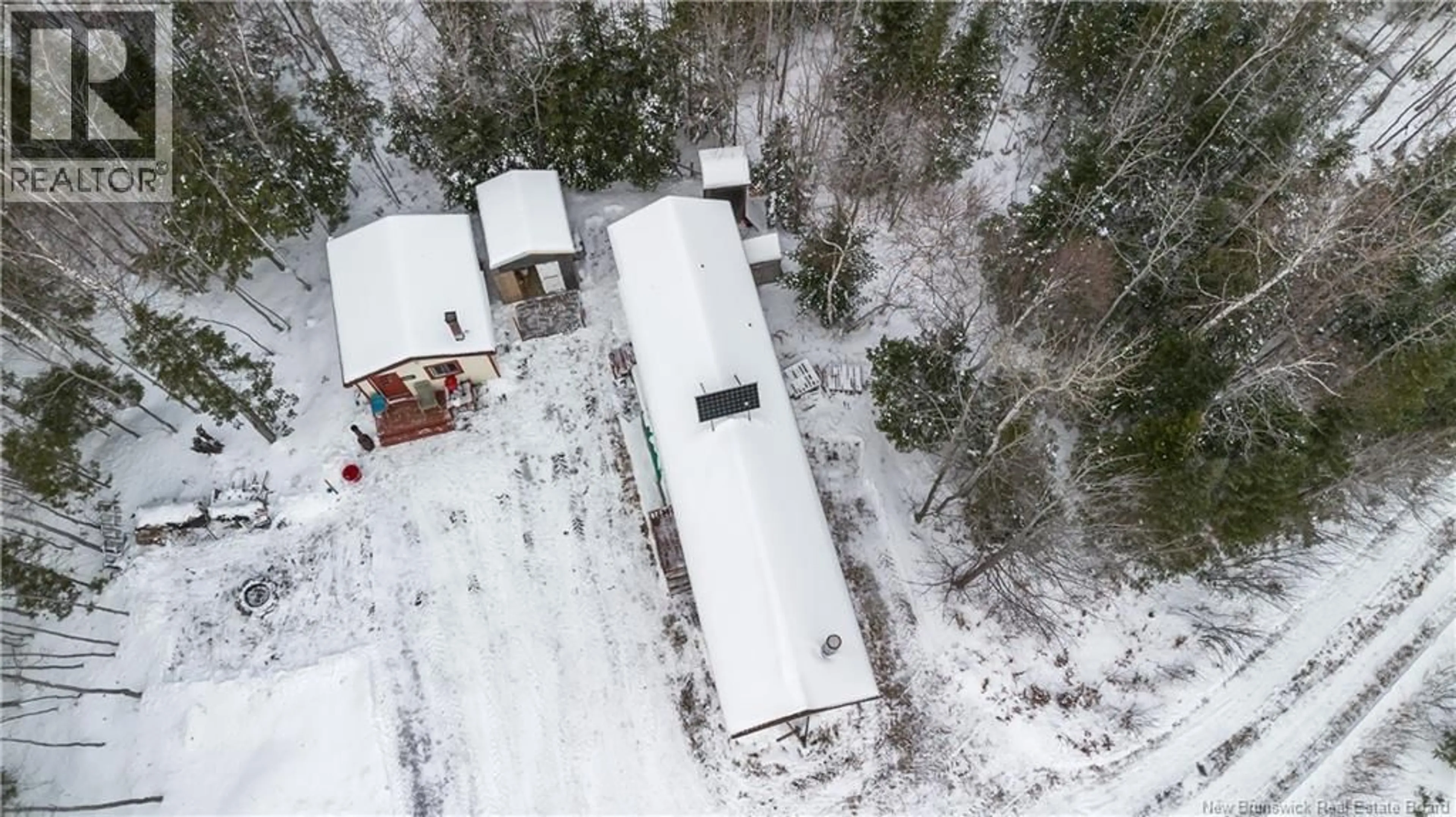 A pic from outside/outdoor area/front of a property/back of a property/a pic from drone, building for 223 CHEMIN BOUDREAU, Sormany New Brunswick E8K0C7