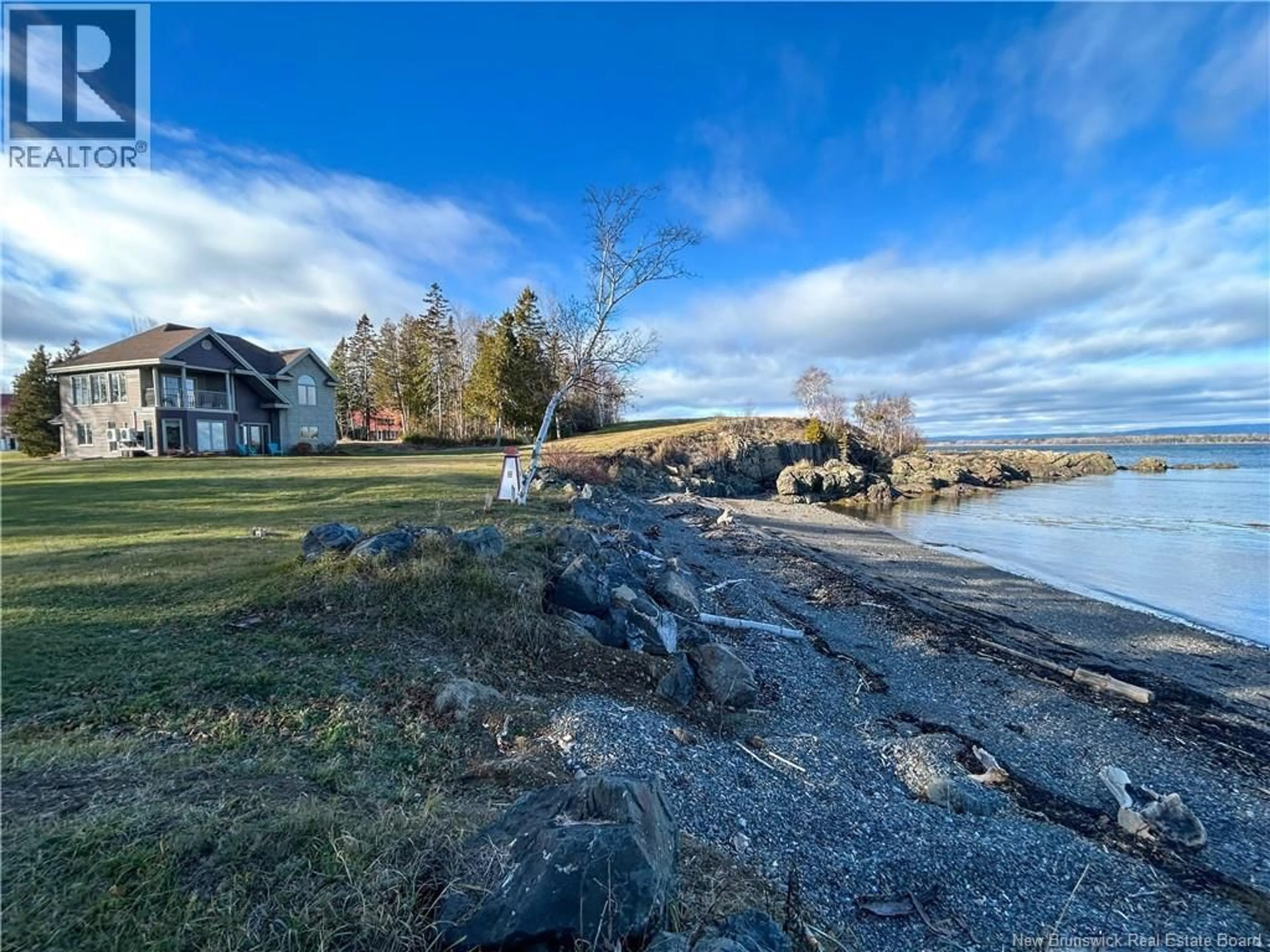 A pic from outside/outdoor area/front of a property/back of a property/a pic from drone, water/lake/river/ocean view for 40 ISLAND VIEW LANE, Sea Side New Brunswick E8G0A8