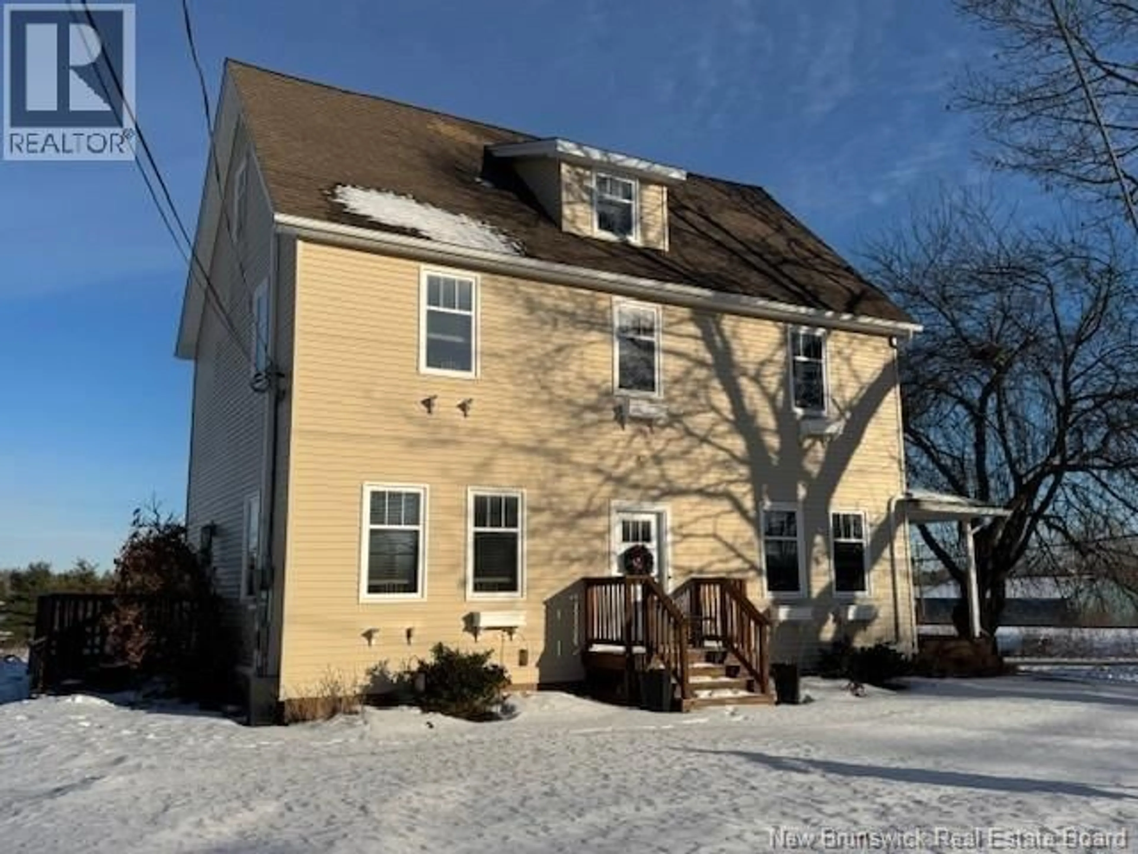 A pic from outside/outdoor area/front of a property/back of a property/a pic from drone, street for 2743 FREDERICTON ROAD, Salisbury New Brunswick E4J3C8