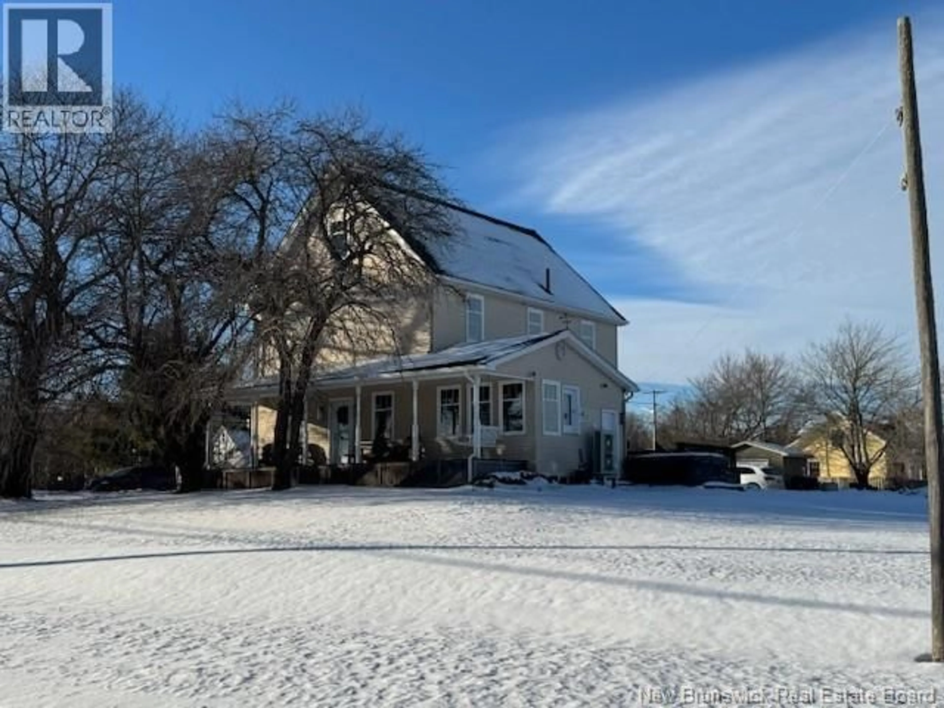 A pic from outside/outdoor area/front of a property/back of a property/a pic from drone, street for 2743 FREDERICTON ROAD, Salisbury New Brunswick E4J3C8