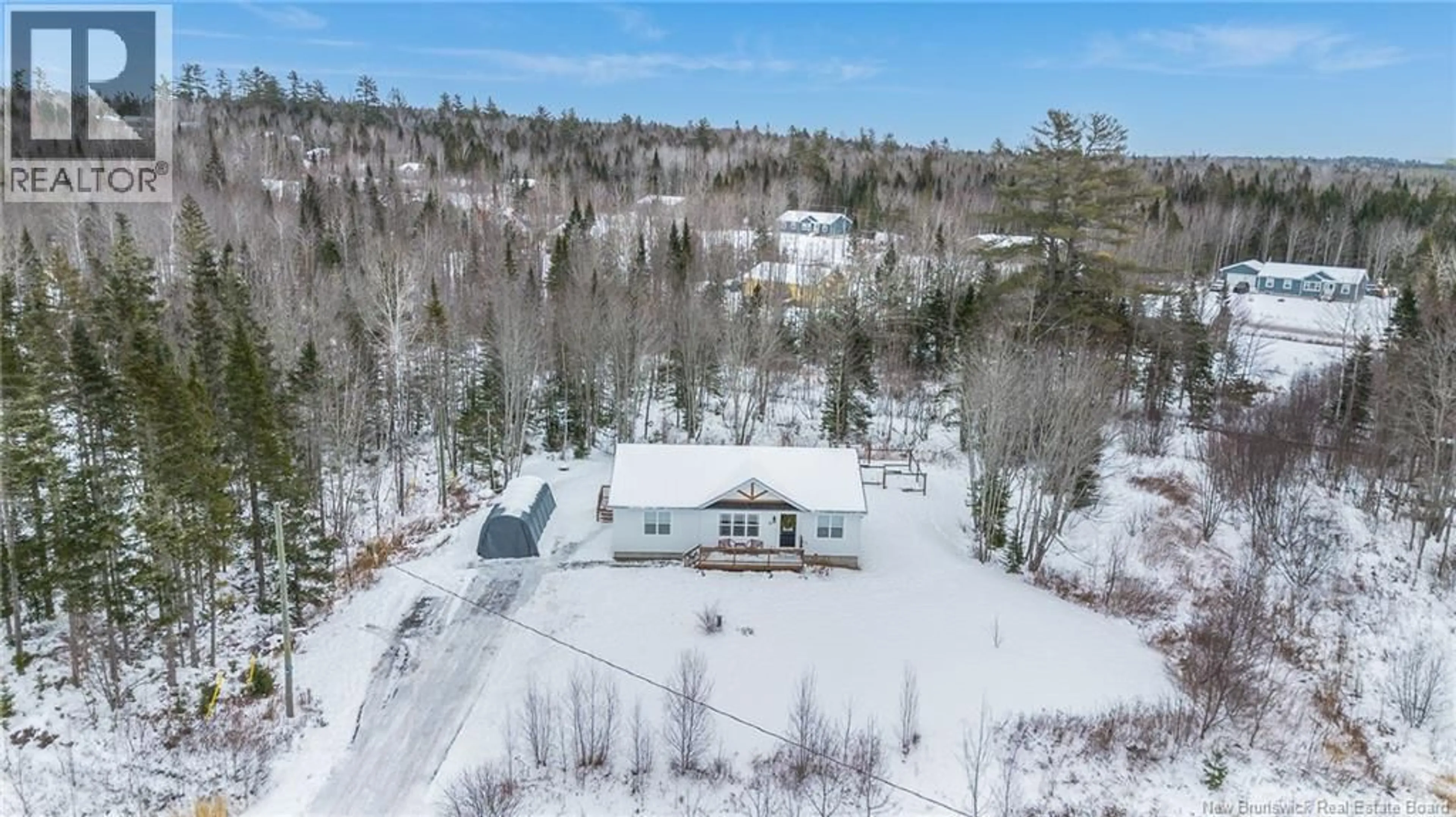 A pic from outside/outdoor area/front of a property/back of a property/a pic from drone, unknown for 12 BEAUMONT HAMEL ROAD DRIVE, Rusagonis New Brunswick E3B0W8