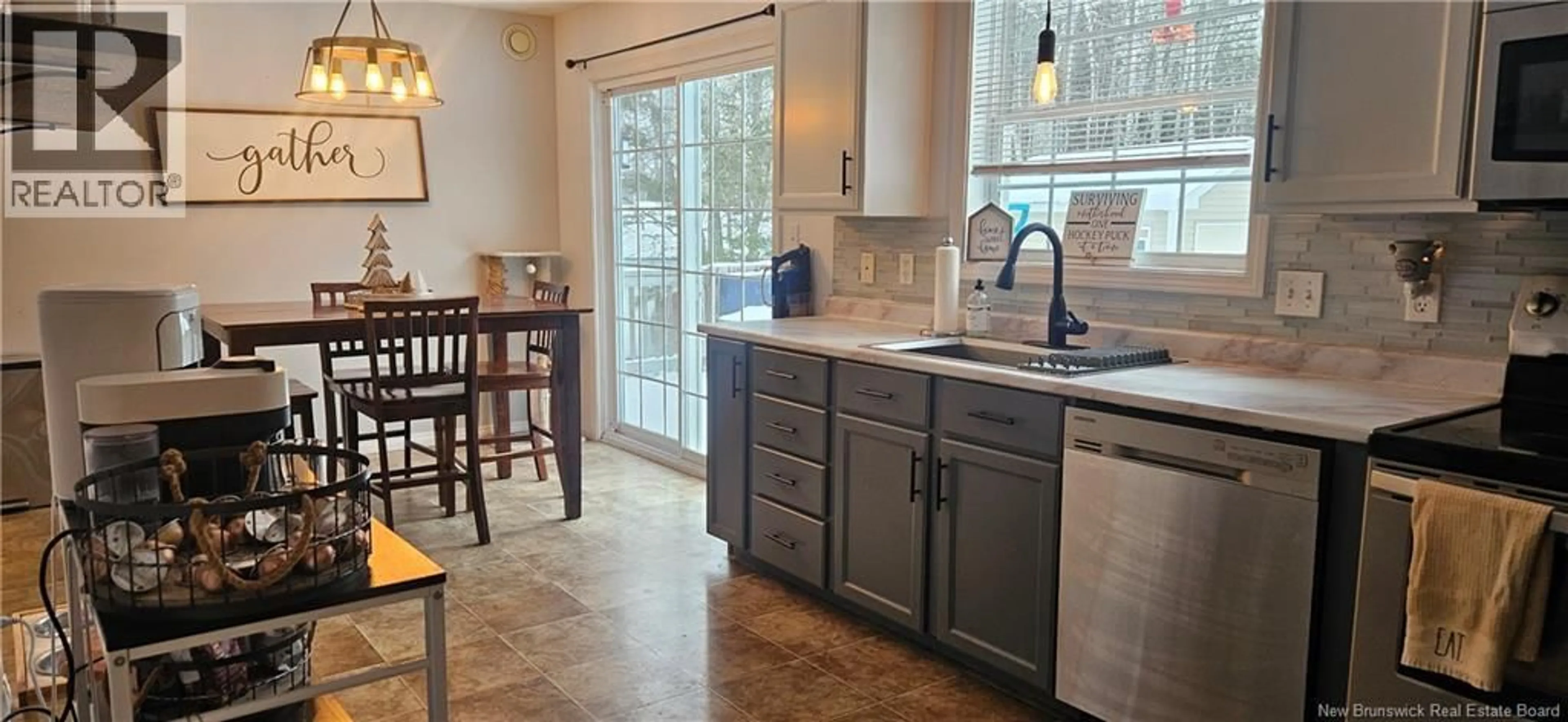 Open concept kitchen, ceramic/tile floor for 29 LAURELWOOD DRIVE, Lower Coverdale New Brunswick E1J1K9