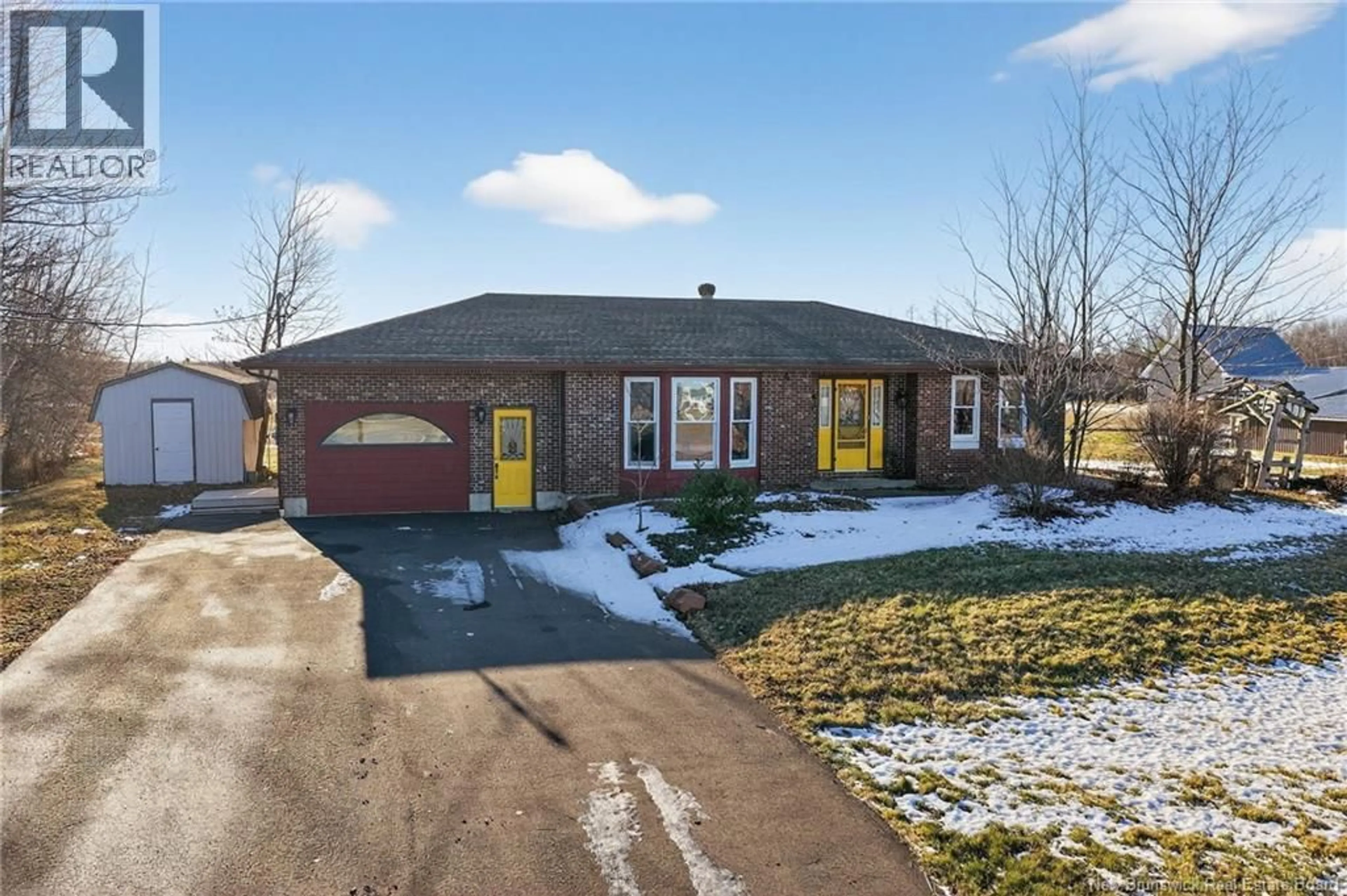 Home with brick exterior material, street for 301 CH TROIS RUISSEAUX, Cap-Pelé New Brunswick E4N3A1