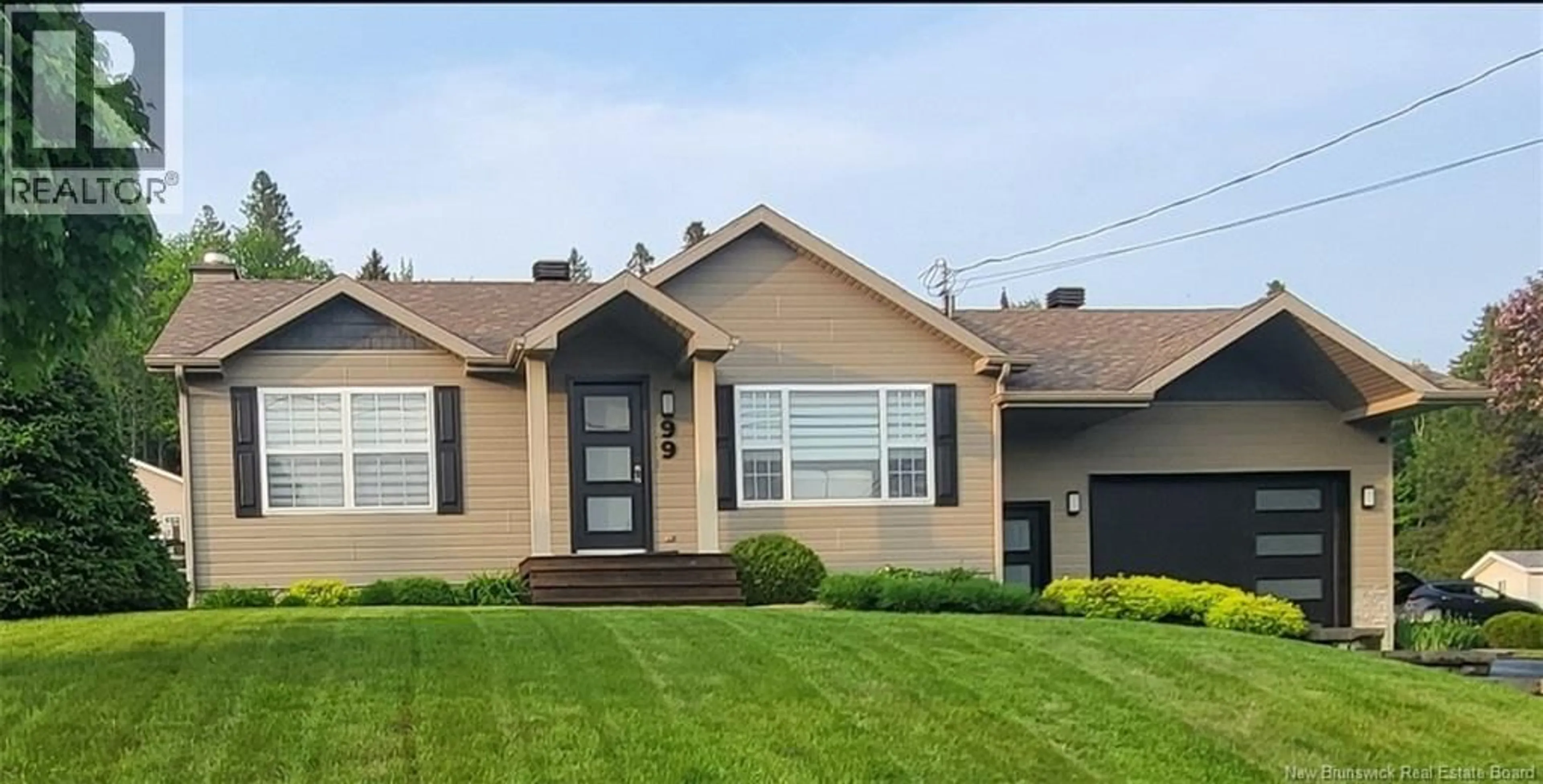 Home with vinyl exterior material, street for 99 DES ÉRABLES AVENUE, Clair New Brunswick E7A2B9