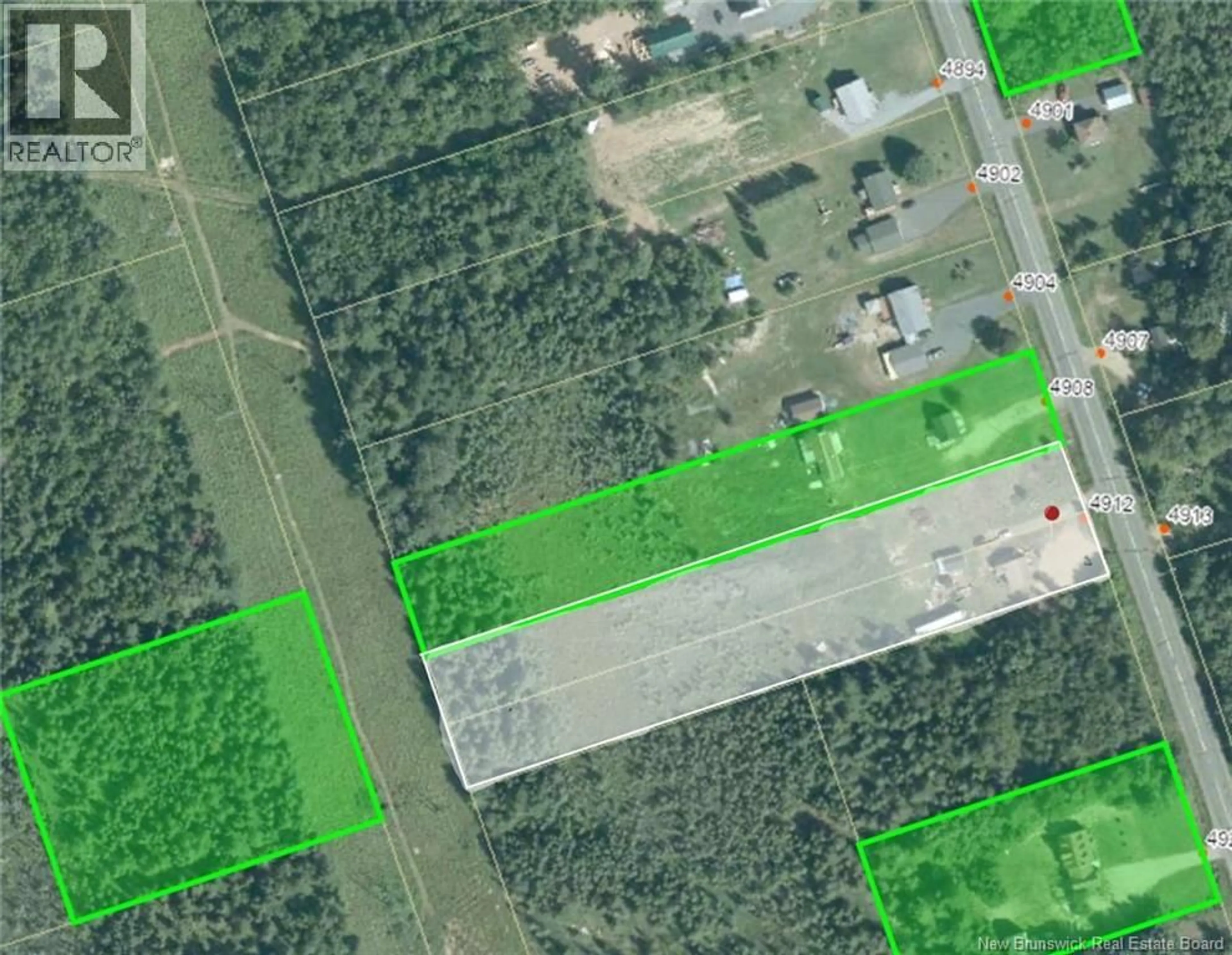 A pic from outside/outdoor area/front of a property/back of a property/a pic from drone, street for 4912 ROUTE 134, Allardville New Brunswick E8L1C5