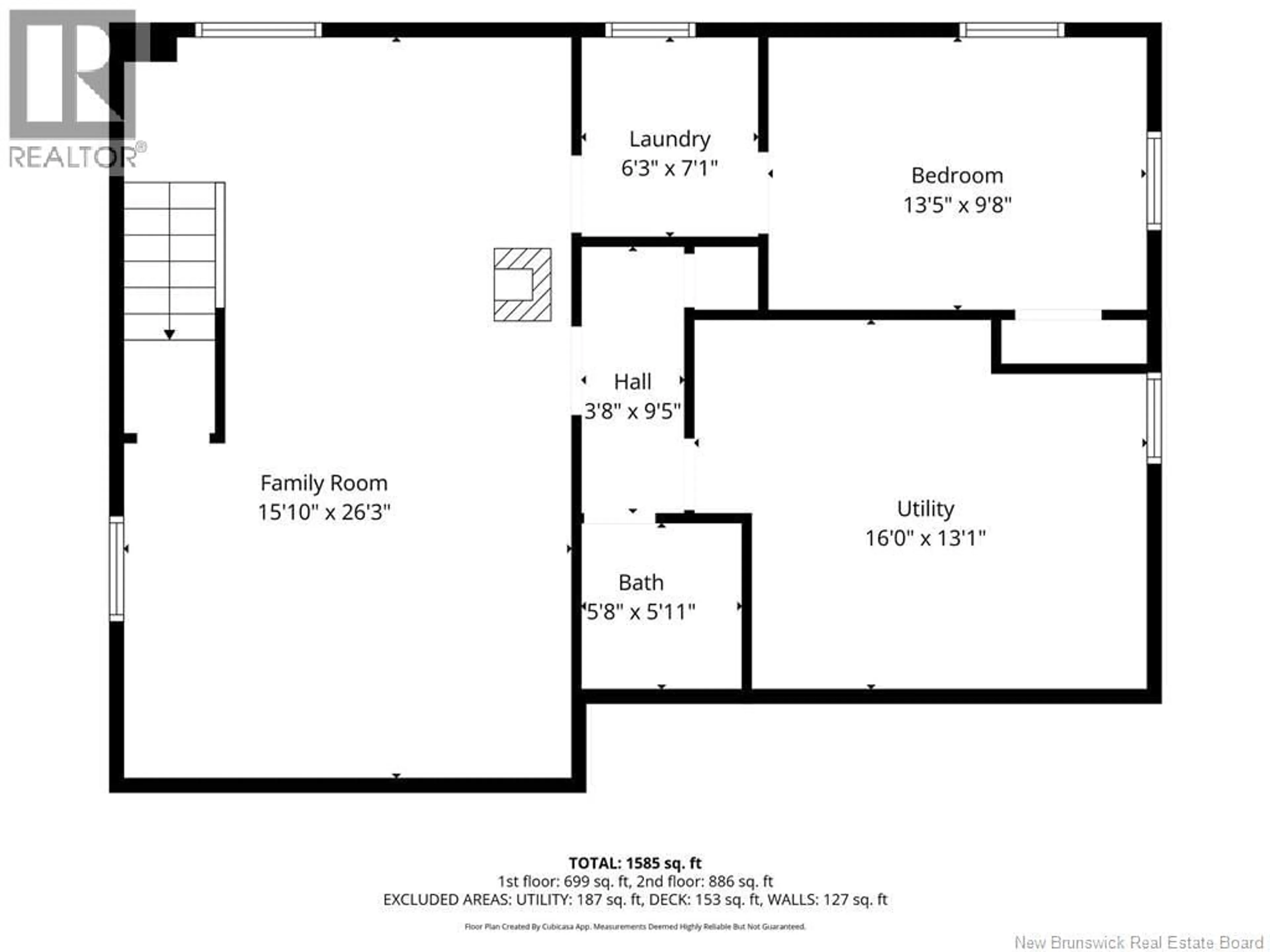 Floor plan for 163 MCKAY STREET, Dalhousie New Brunswick E8C1Z8