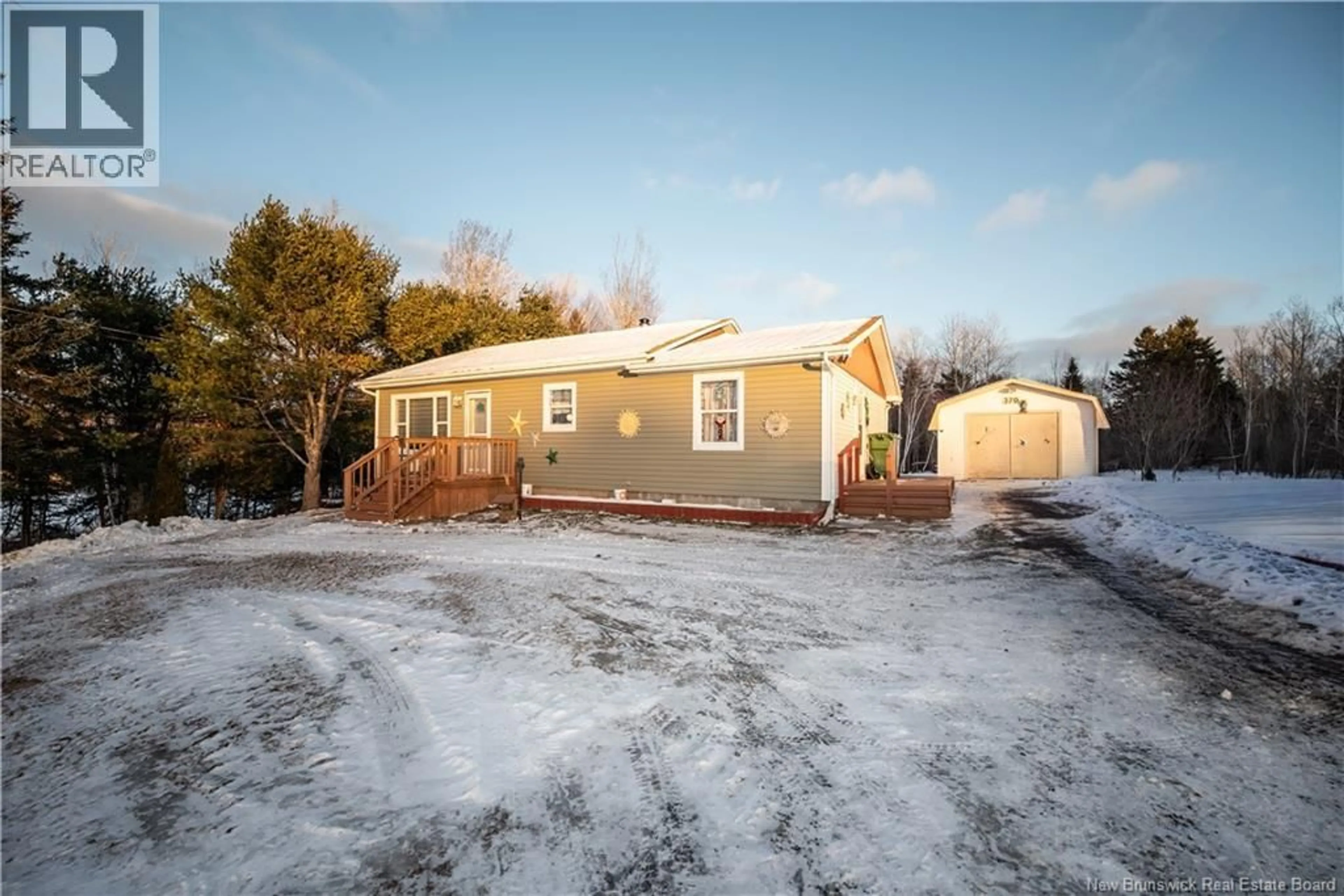 A pic from outside/outdoor area/front of a property/back of a property/a pic from drone, street for 370 BENOIT ROAD, Saint-Pons New Brunswick E1X1Z4