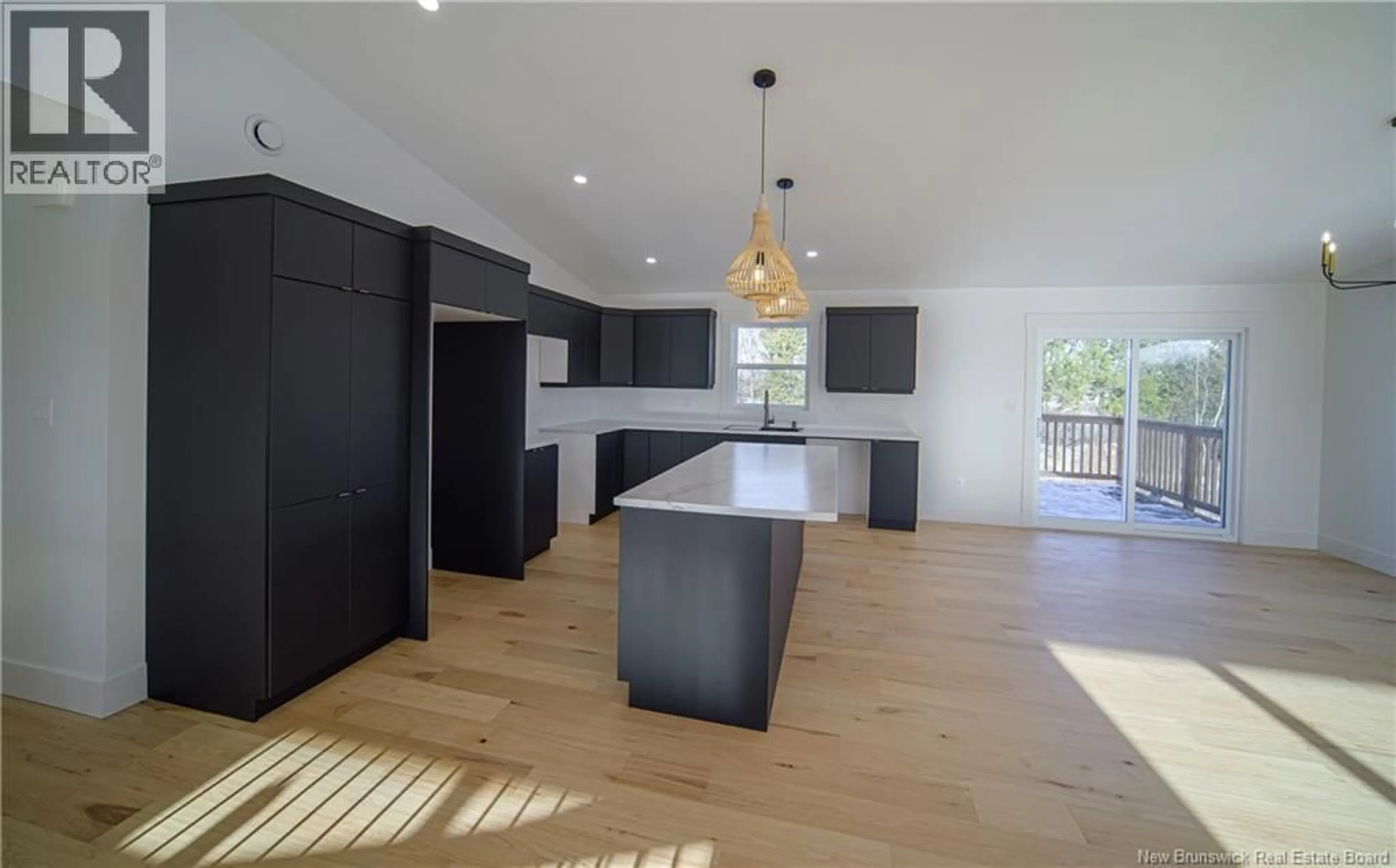 Open concept kitchen, wood/laminate floor for 41 ROSIE STREET, Upper Kingsclear New Brunswick E3E0H8